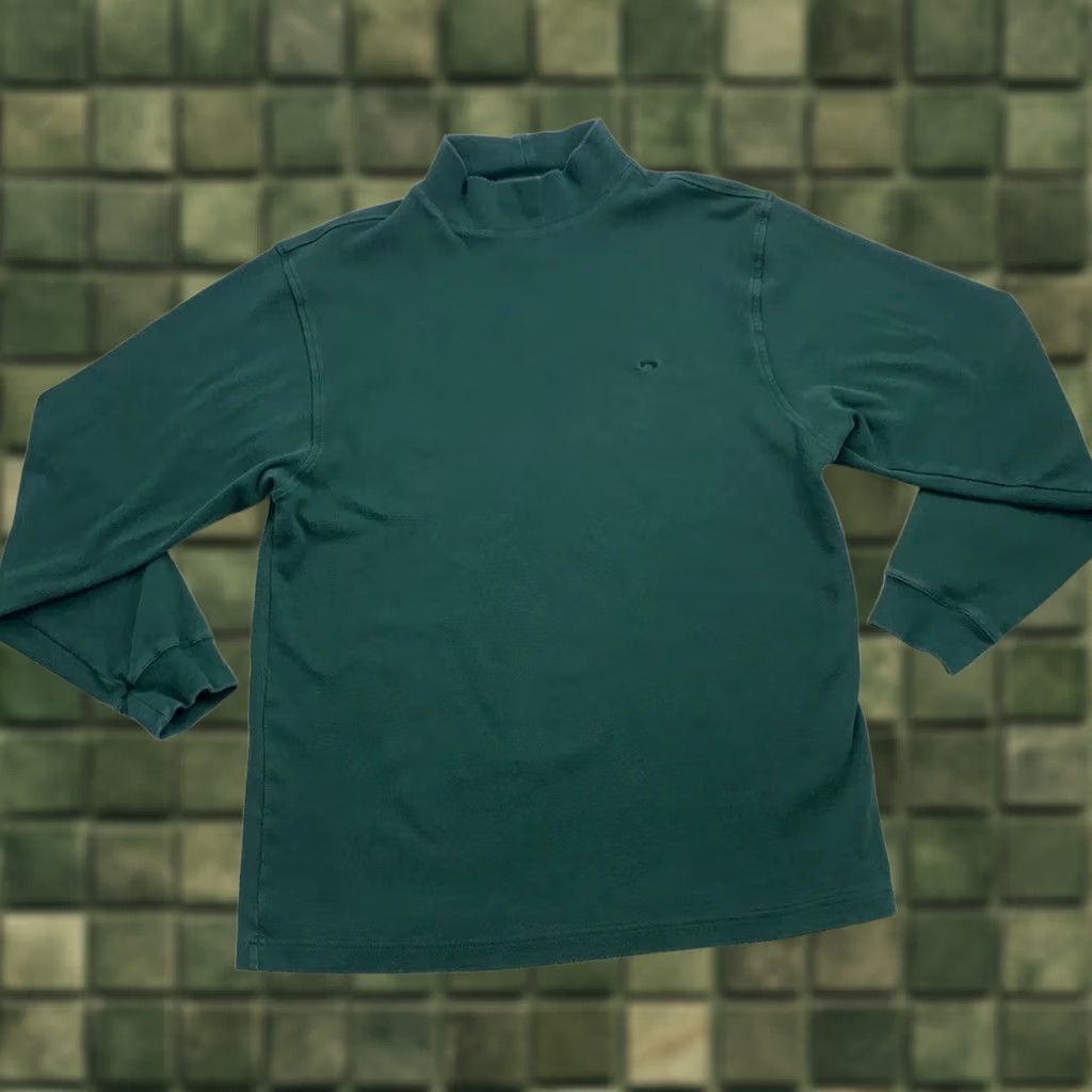 Alexander Julian VINTAGE Alexander Julian Colours Shirt Mens Large Green High Neck Logo Front 1990s Turtleneck Cotton Regular Long Sleeve Size US L / EU 52-54 / 3 - 1 Thumbnail