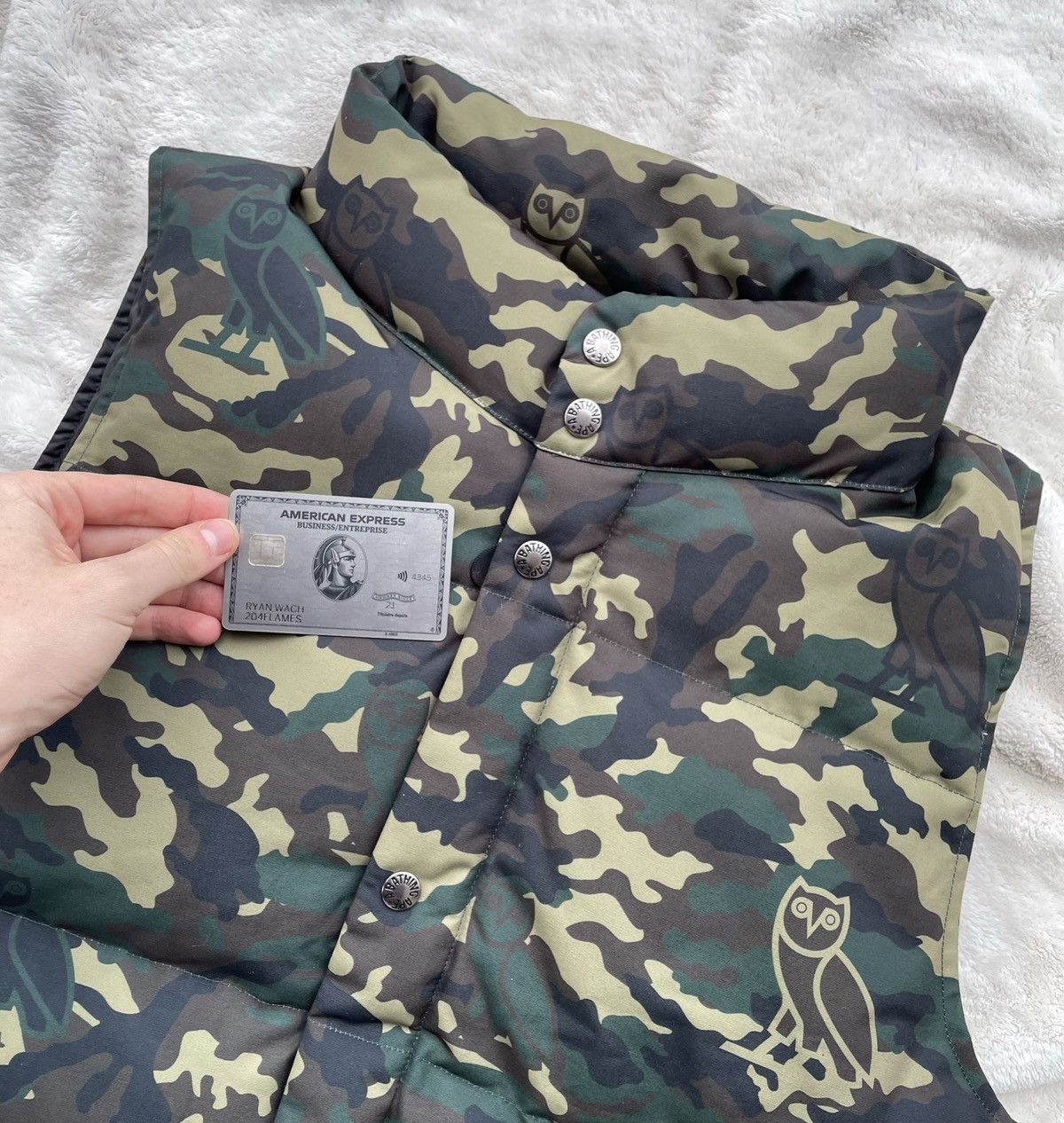 Bape × October's Very Own Bape x OVO Green Woodland Camo Vest Size US L / EU 52-54 / 3 - 3 Thumbnail