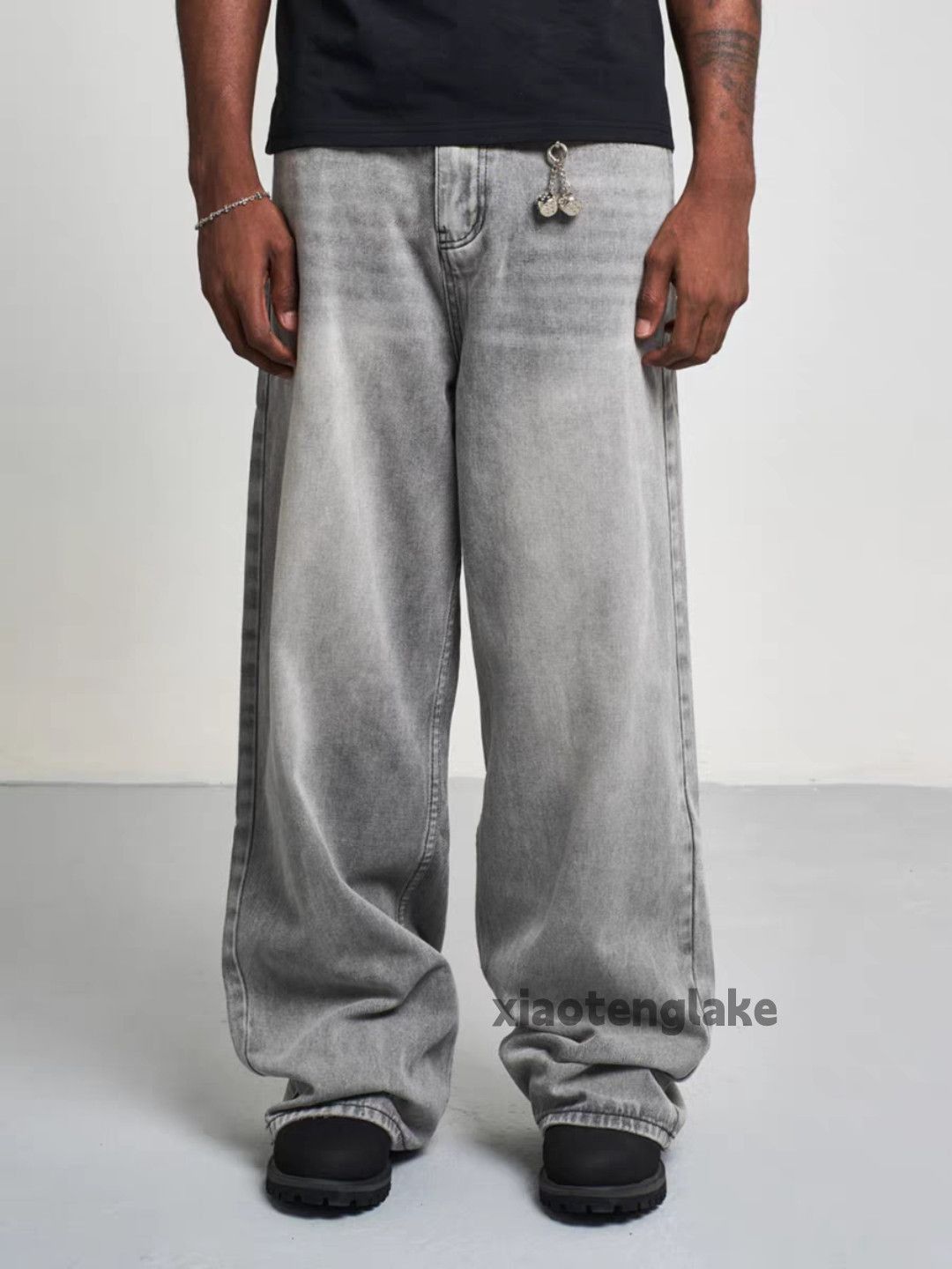 Jean × Vintage Washed faded cleanfit yuppie y2k loose hiphop jeans Size US 30 / EU 46 - 4 Thumbnail