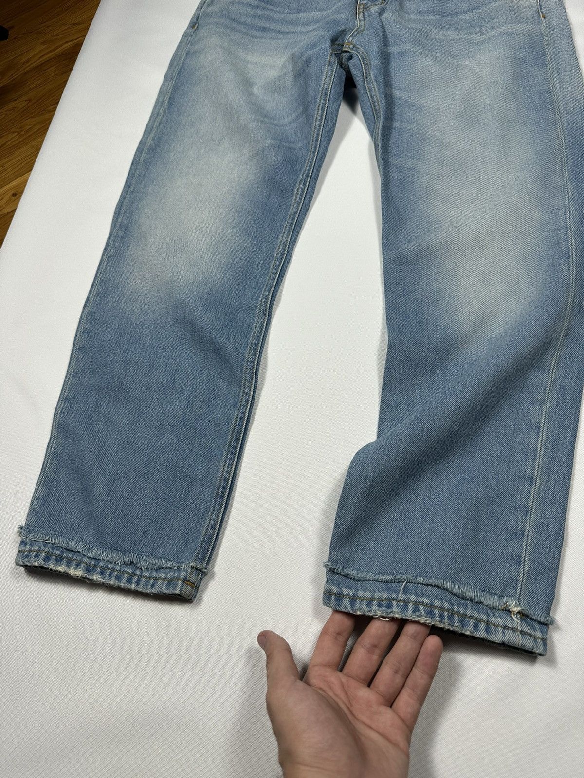 Haikure Haikure Tokyo Slim Crop Roki Denim Used Pocket Pants Jeans Size 32" / US 10 / IT 46 - 7 Thumbnail