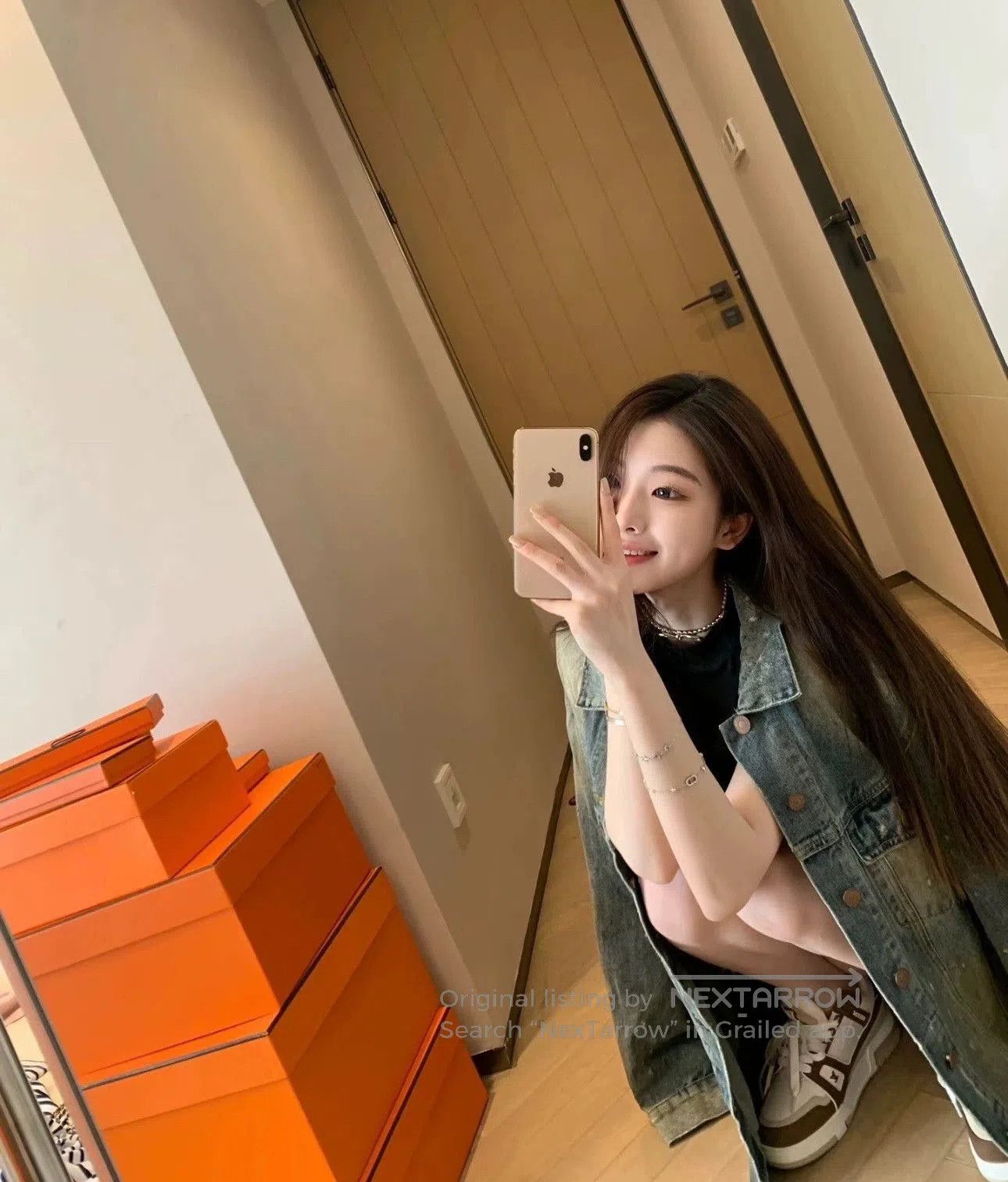Balenciaga Balenciaga Light Blue Denim Jacket with Logo. Size US XS / EU 42 / 0 - 9 Thumbnail