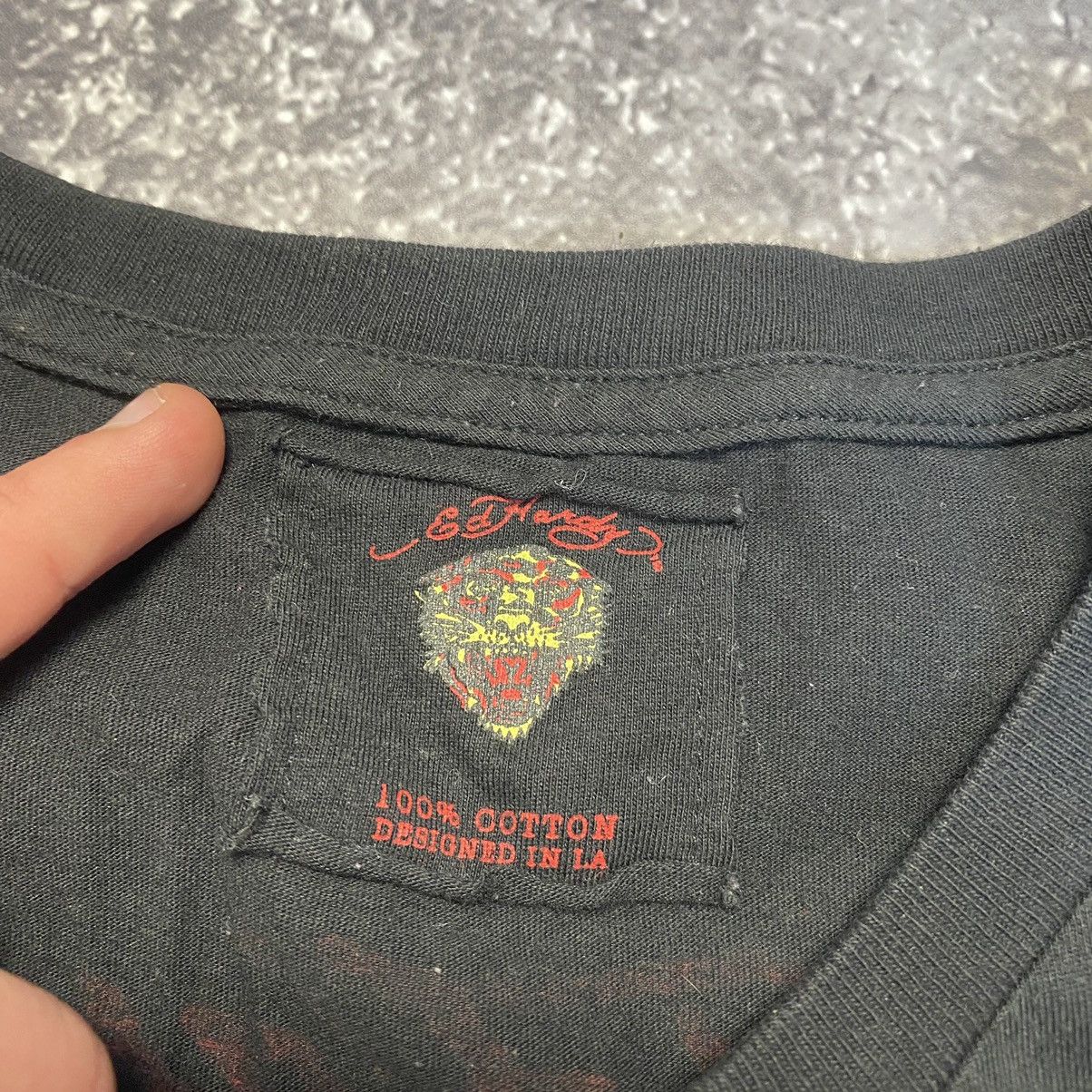 Ed Hardy Designer Ed Hardy by Christian Audigier Big Logo tee Size L / US 10 / IT 46 - 7 Thumbnail