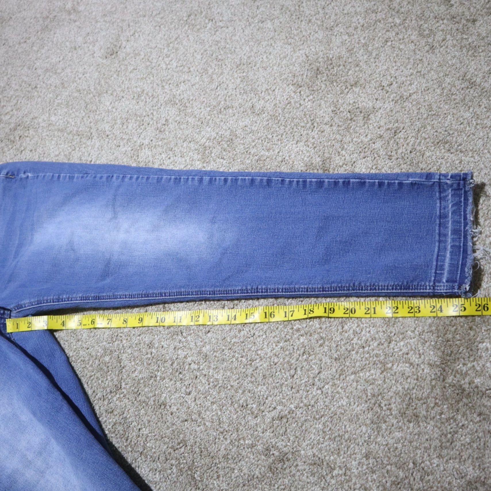Denime New Directions Jeans Denim Skinny Blue Adult Women Size 14R Regular - Color Blue, Belt Loops, Zip, Cotton Blend, Medium Wash (Pants) Womens Size 36" / US 14 / IT 50 - 5 Thumbnail