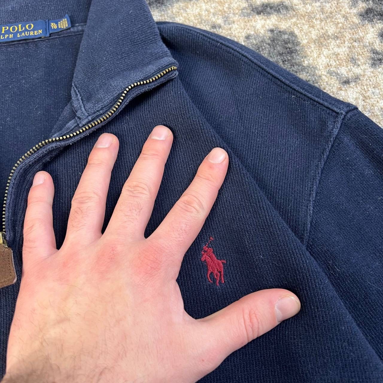 Polo Ralph Lauren Polo Ralph Lauren Luxury 1/4 Zip Up Sweater Old Money Style Size US XL / EU 56 / 4 - 4 Thumbnail