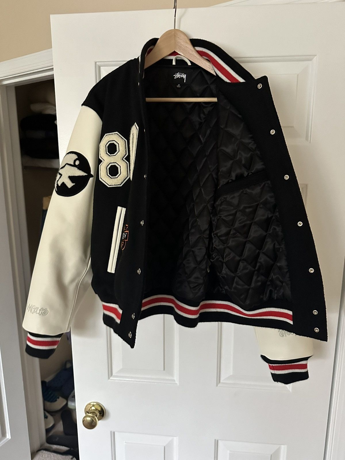 Stussy Denim Tears Varsity Jacket