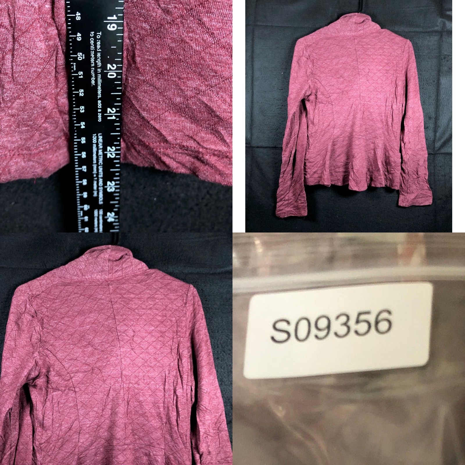 Vintage Dolan Womens Jacket Berry Half Zip Cowl Neck Cotton Blend Medium Size M / US 6-8 / IT 42-44 - 8 Thumbnail