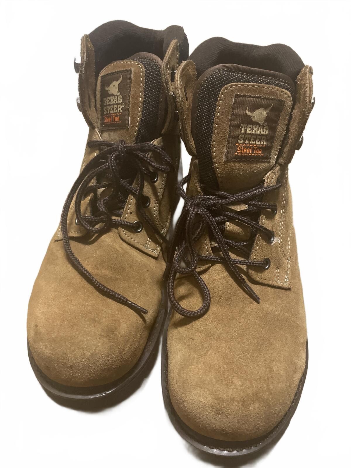 Other Texas Steer Steel Toe Work Boots Mens 12 Brown Outdoor EUC Size US 12 / IT 42 - 8 Thumbnail