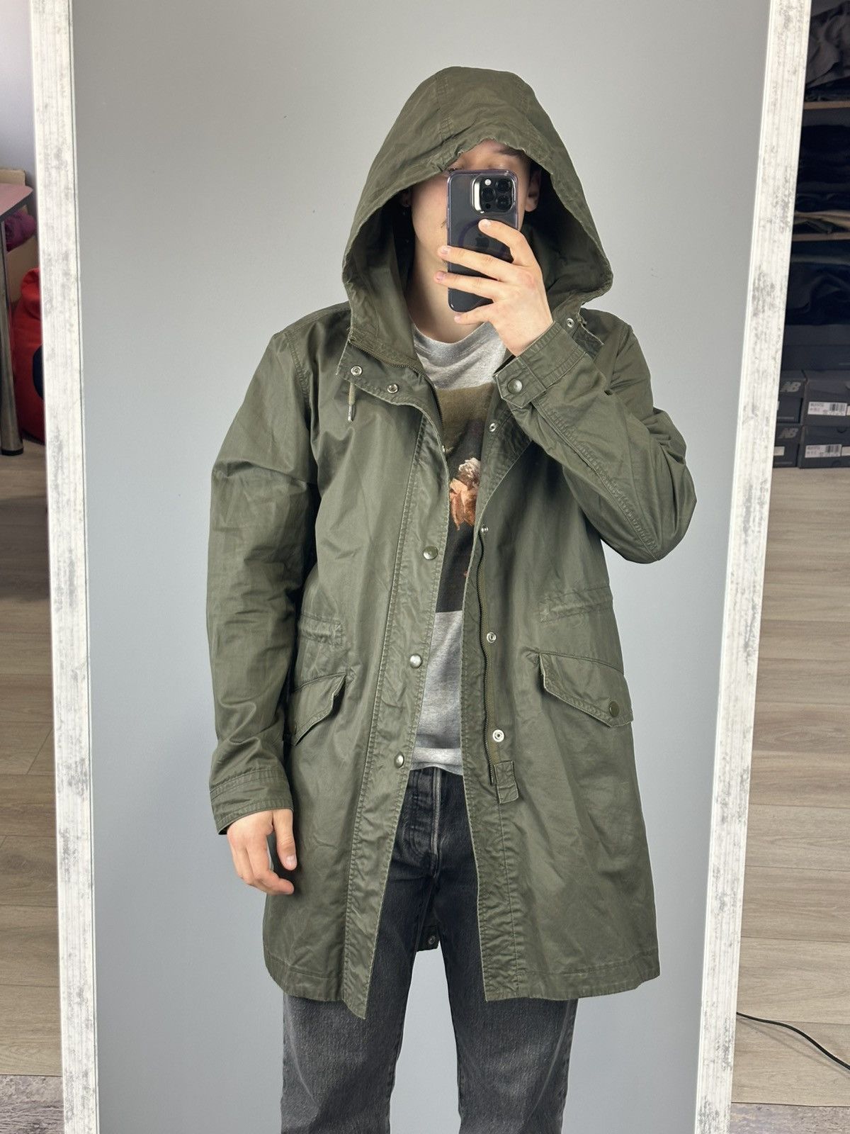 Diesel × Japanese Brand Diesel waxed parka green mens hooded jacket y2k avantgarde Size US XL / EU 56 / 4 - 4 Thumbnail