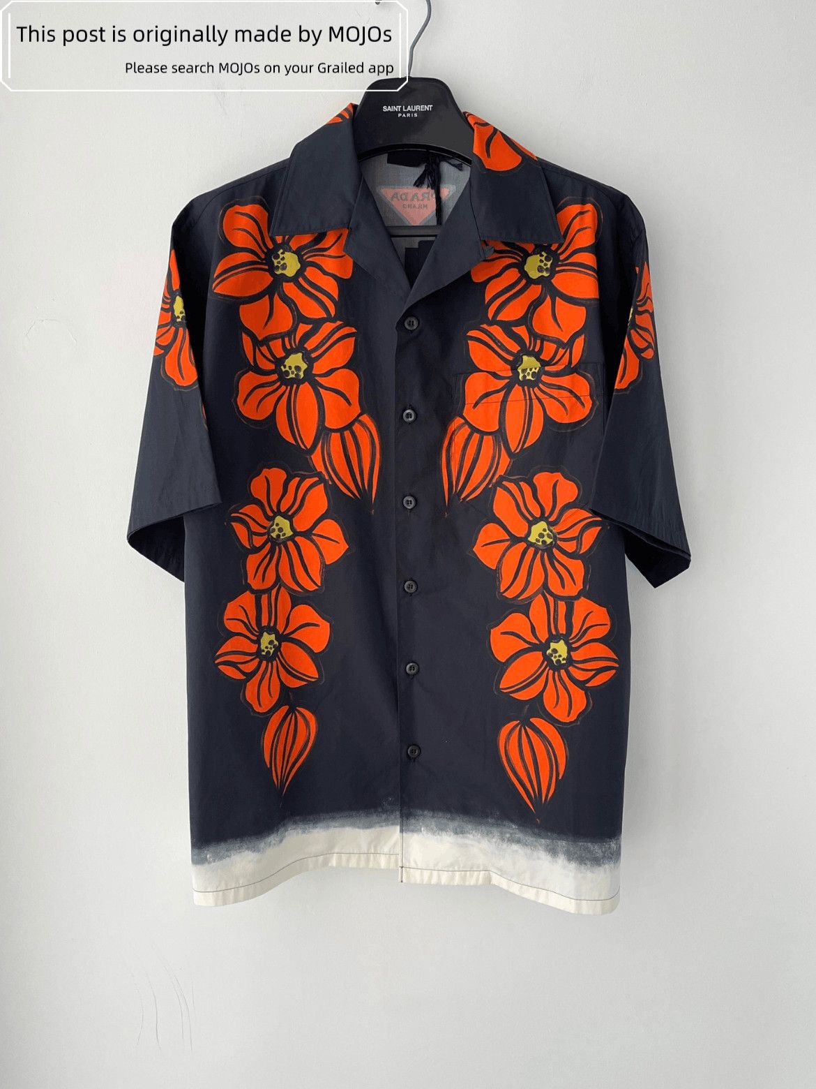 Prada Prada Flower Print Hawaii Shirt Size US L / EU 52-54 / 3 - 1 Thumbnail