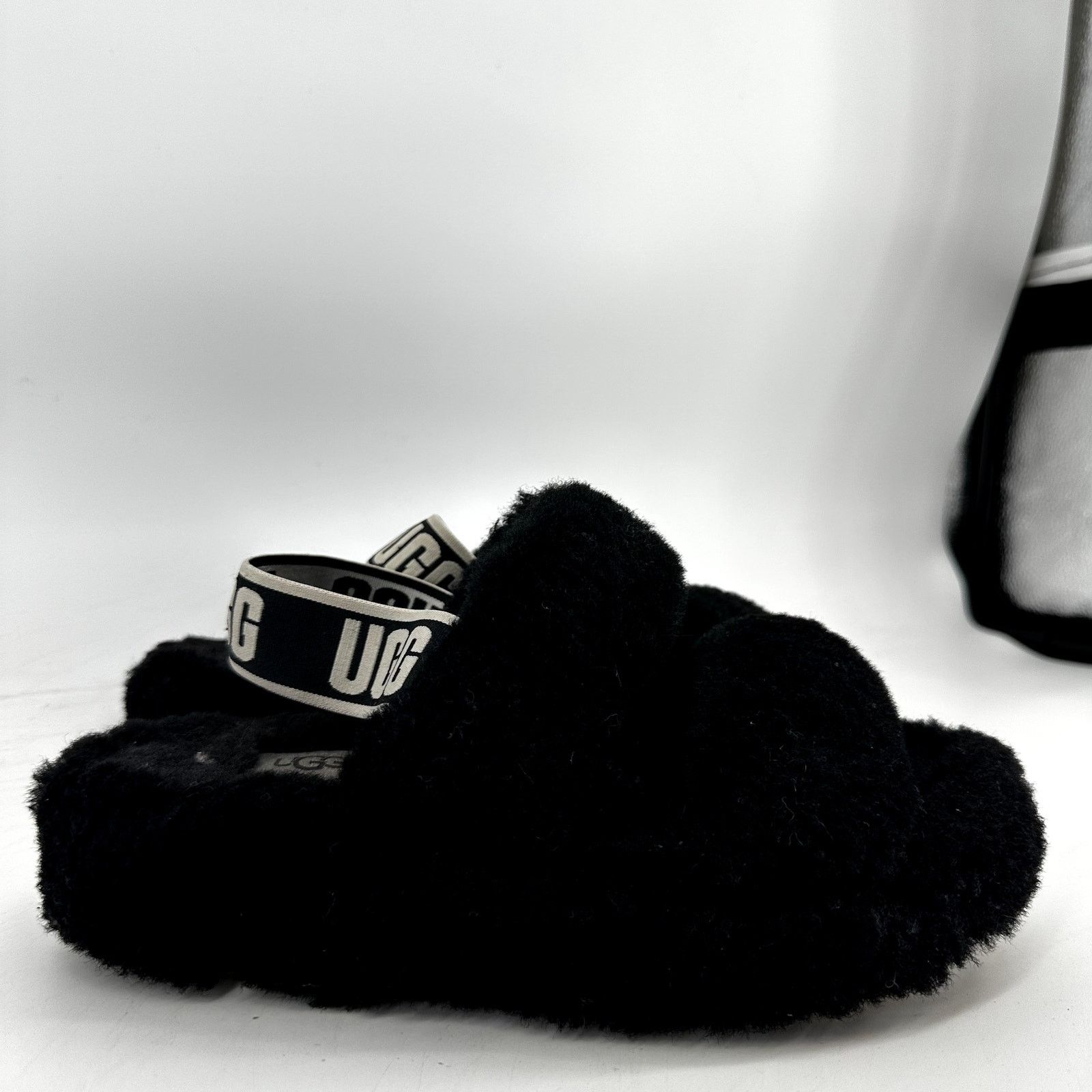 Ugg Oh Yeah Slides Slippers Sandal Sheepskin Shearling Black main image 2