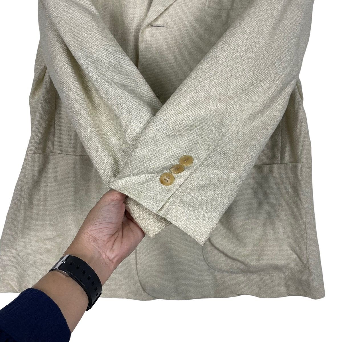 Lancel × Vintage 💥LANCEL VINTAGE LINEN JACKET Size US M / EU 48-50 / 2 - 12 Thumbnail