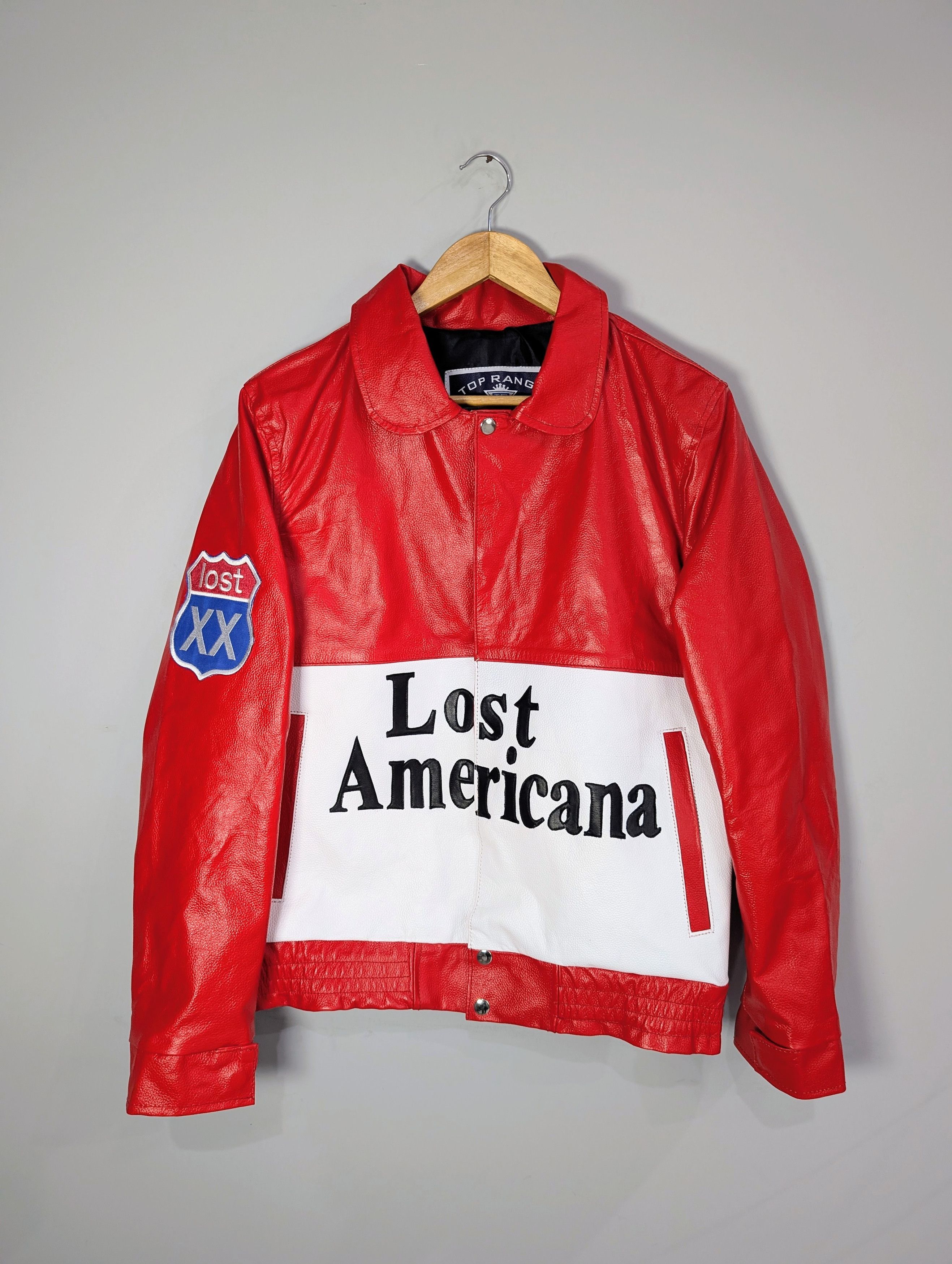 🔥MGK LOST AMERICANA🔥 Vintage Racing Leather Jacket Rare