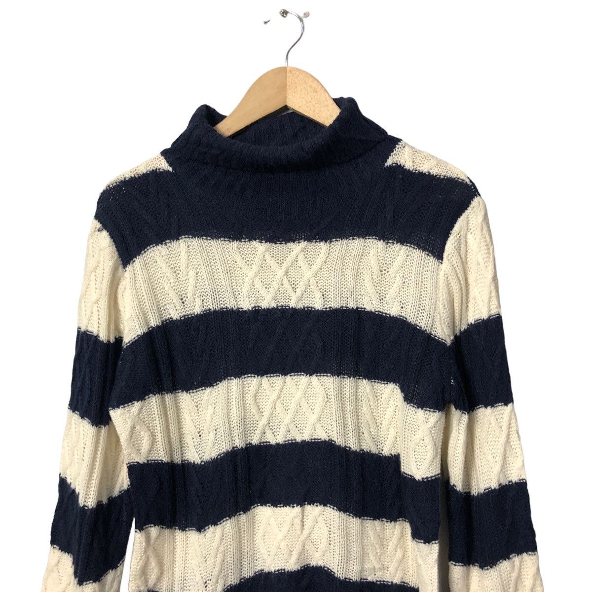 Garment Reproduction of Workers Vintage Natural Story Authentic Garment Turtleneck Knitwear Size S / US 4 / IT 40 - 4 Thumbnail
