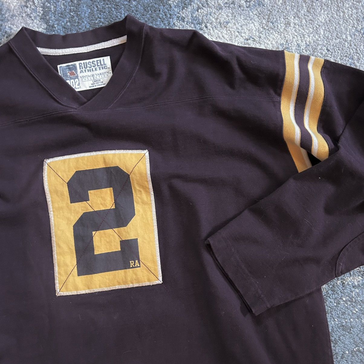 Russell Athletic SLUBBY MiDDLEWEiGHT RUGBY TOP DEEP MAROON OLD GOLD U of M Size US L / EU 52-54 / 3 - 2 Thumbnail