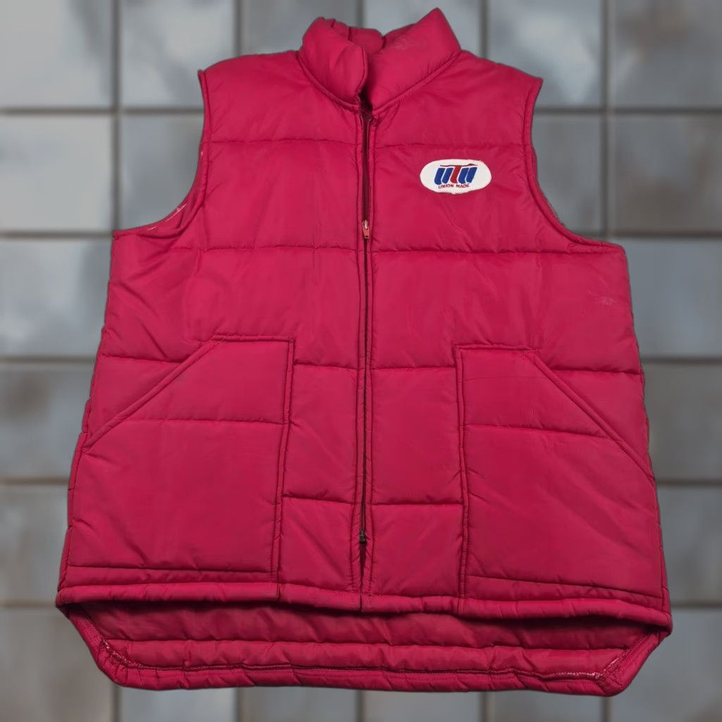 Vintage VINTAGE Swingster Vest Mens Large Red Puffer Quilted Union Made USA 70s 80s Size US L / EU 52-54 / 3 - 1 Thumbnail