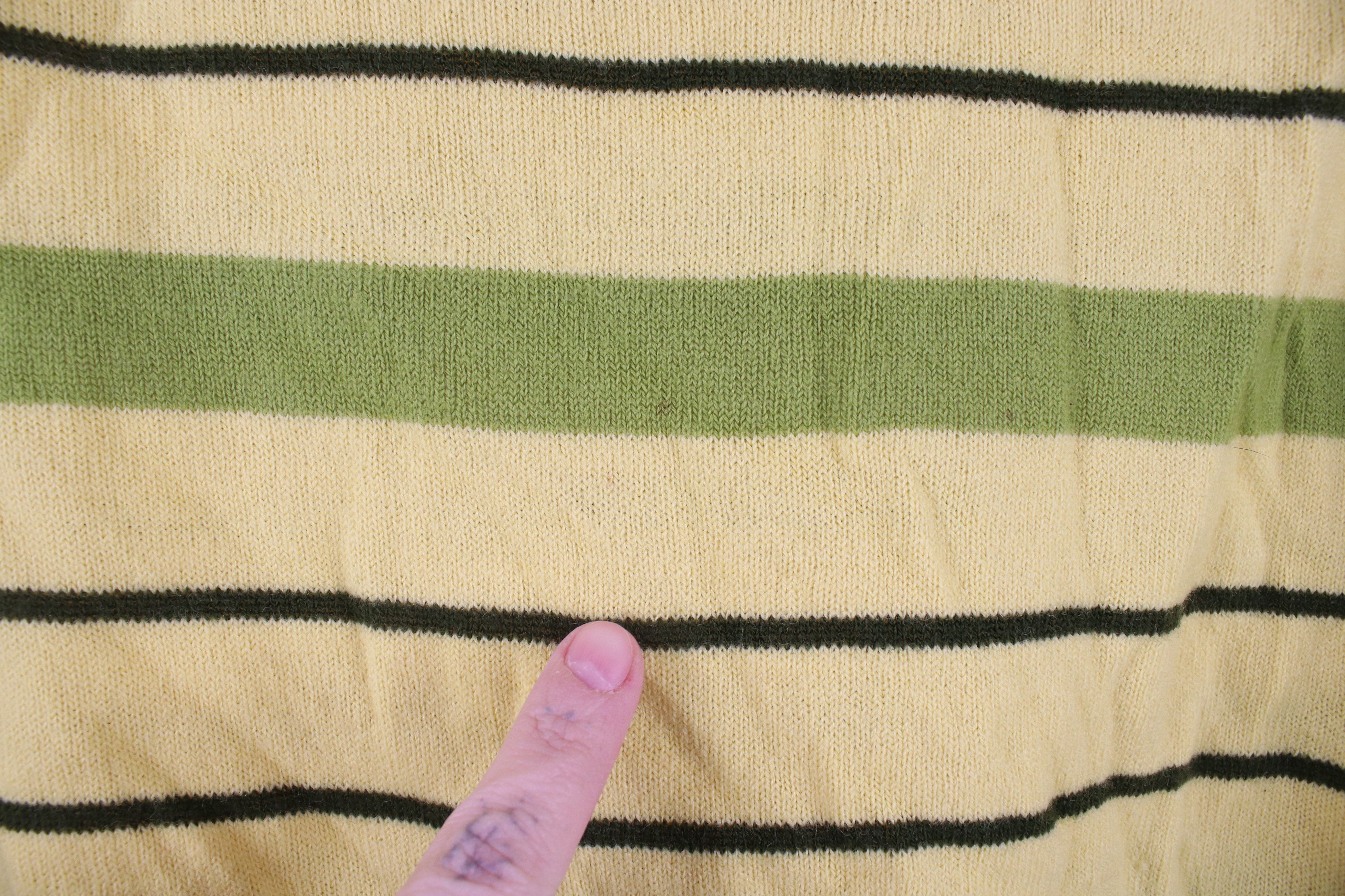 Vintage Vintage 60s 70s Streetwear Block Short Sleeve Knit Sweater Size M / US 6-8 / IT 42-44 - 4 Thumbnail