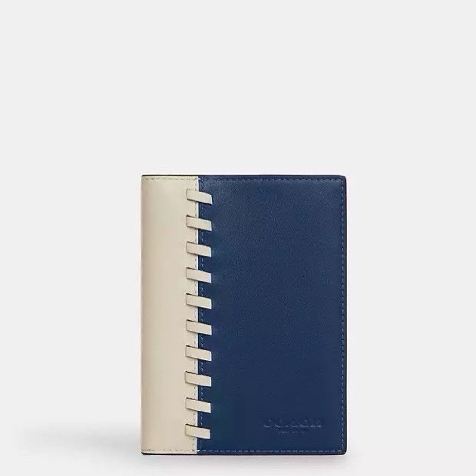 Coach NWT COACH CAX52 Passport Card Case Leather Wallet Blue/Chalk Size ONE SIZE - 5 Thumbnail