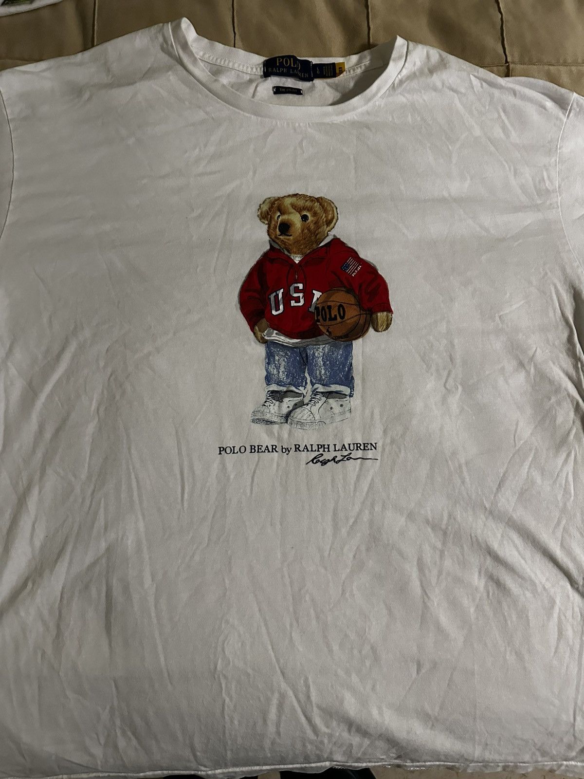 Polo Ralph Lauren Polo Ralph Lauren Bear Tee Basketball Size US L / EU 52-54 / 3 - 1 Thumbnail