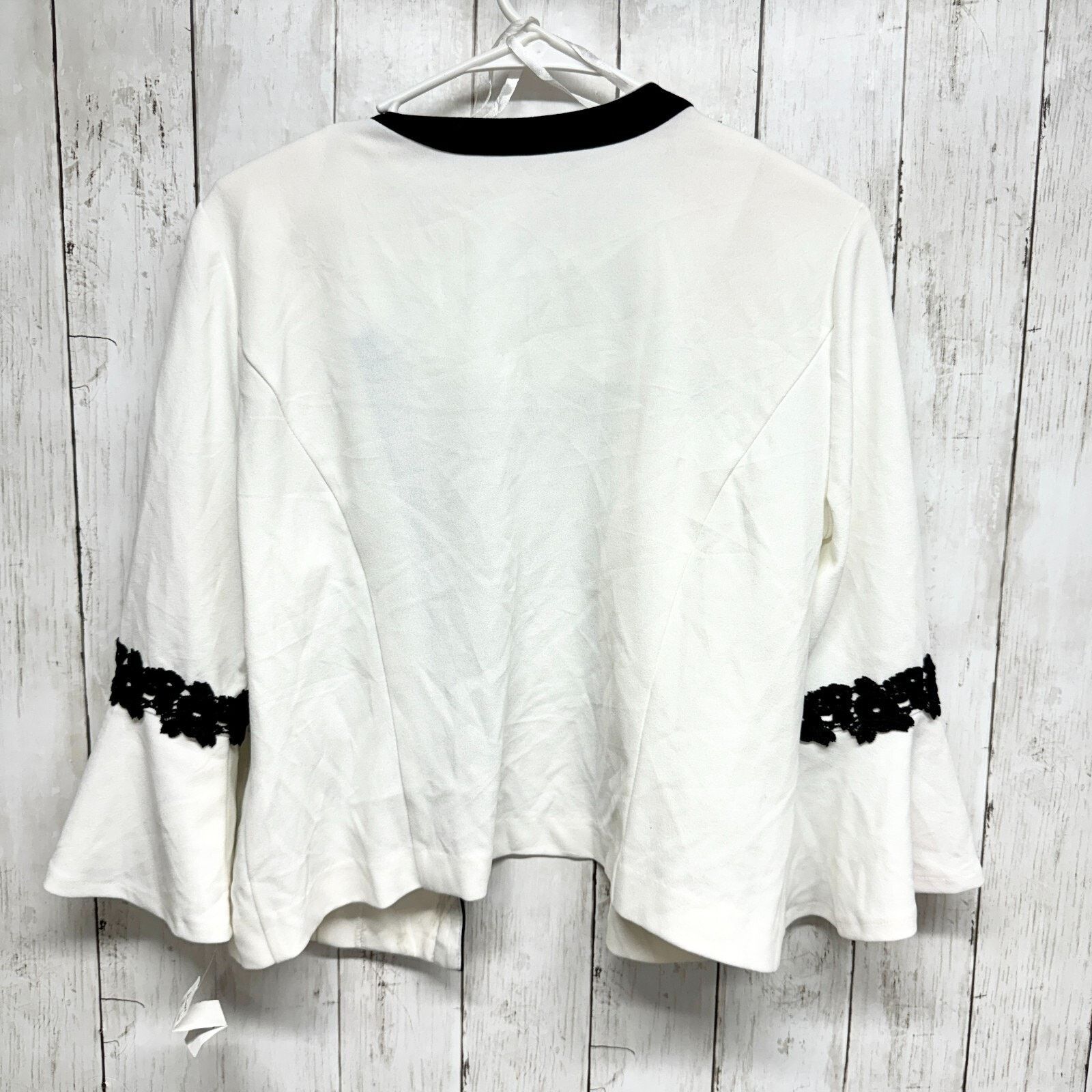 Other New Studio One NYC Jacket Size 12 White Black Trim Overthrow Size XL / US 12-14 / IT 48-50 - 5 Thumbnail