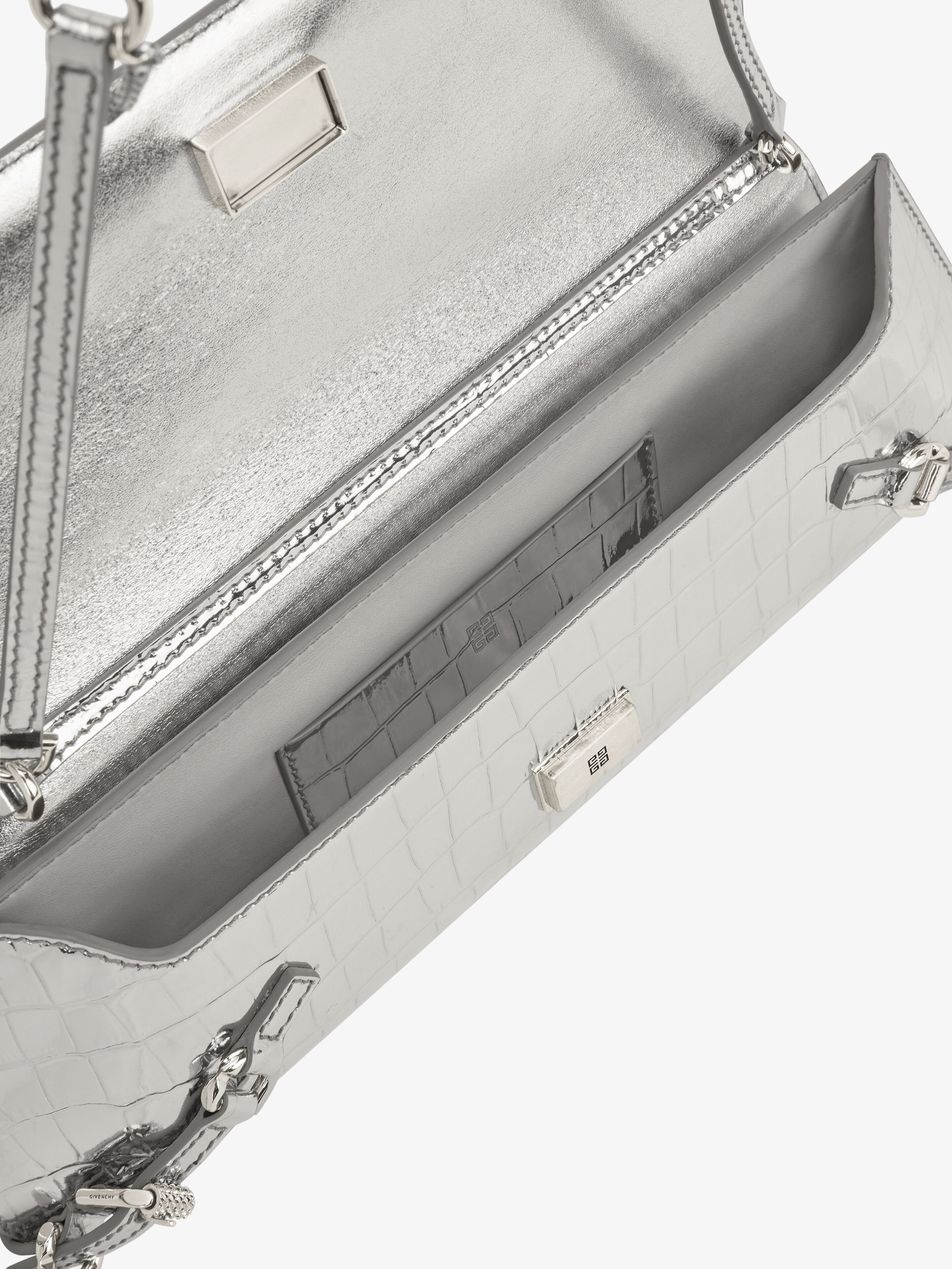 Givenchy oc11z0725 Size: OS / Voyou Clutch Bag in Light Silvery Size ONE SIZE - 5 Thumbnail