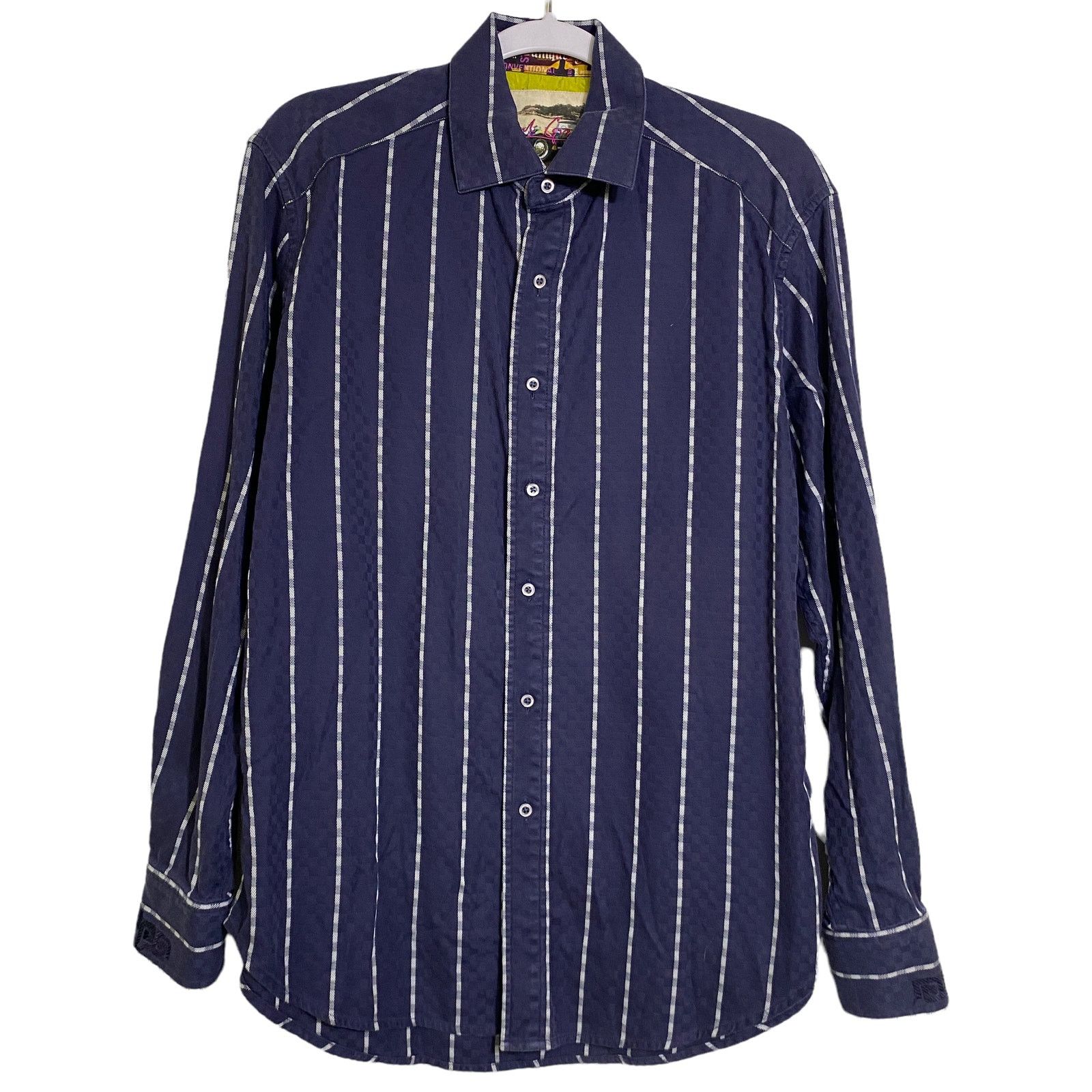 Robert Graham Robert Graham Mens Striped Long Sleeve Button Up Shirt Size US M / EU 48-50 / 2 - 1 Thumbnail