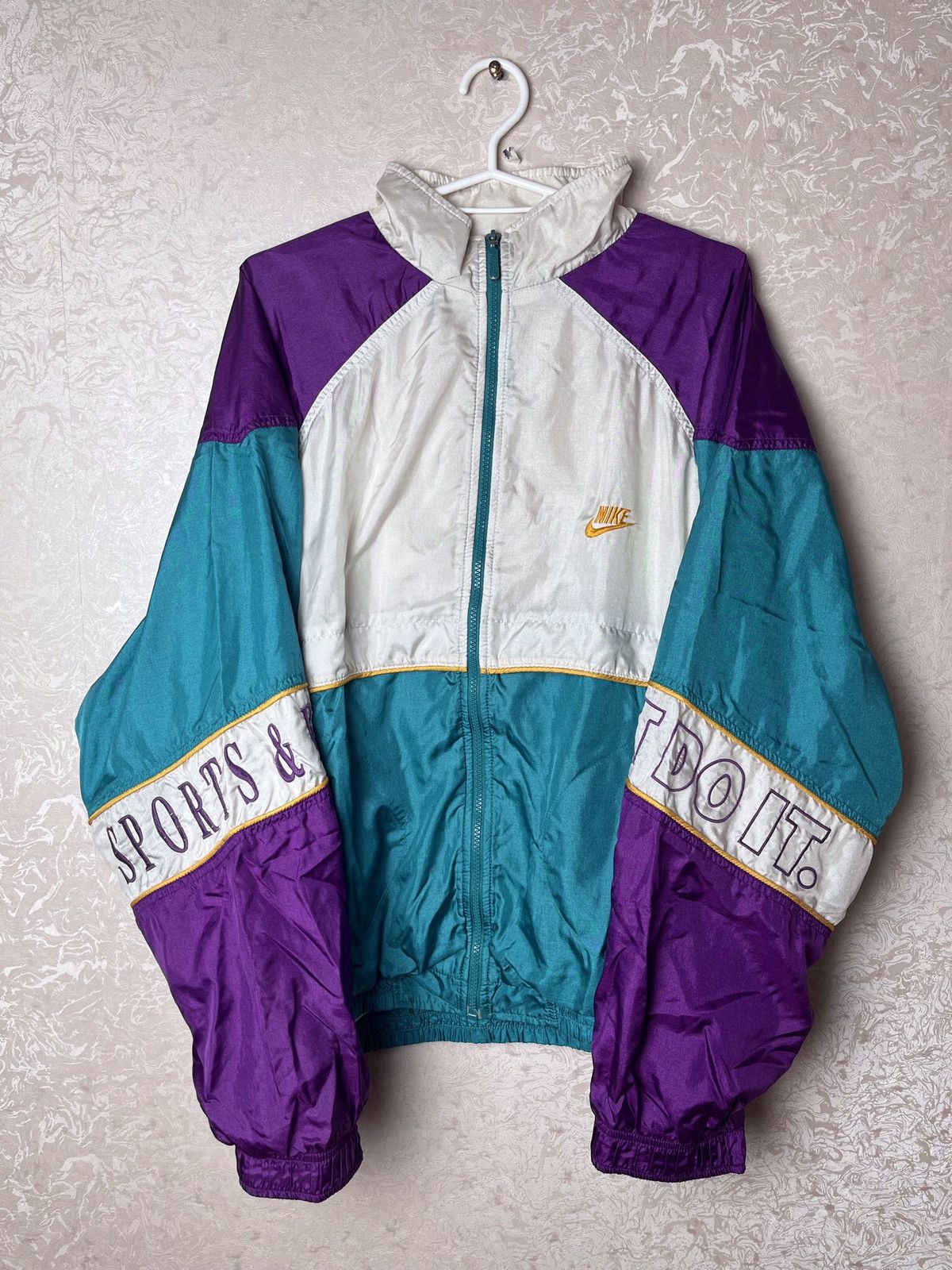 Supreme The North Face Bleached Denim Print Nuptse Jacket L