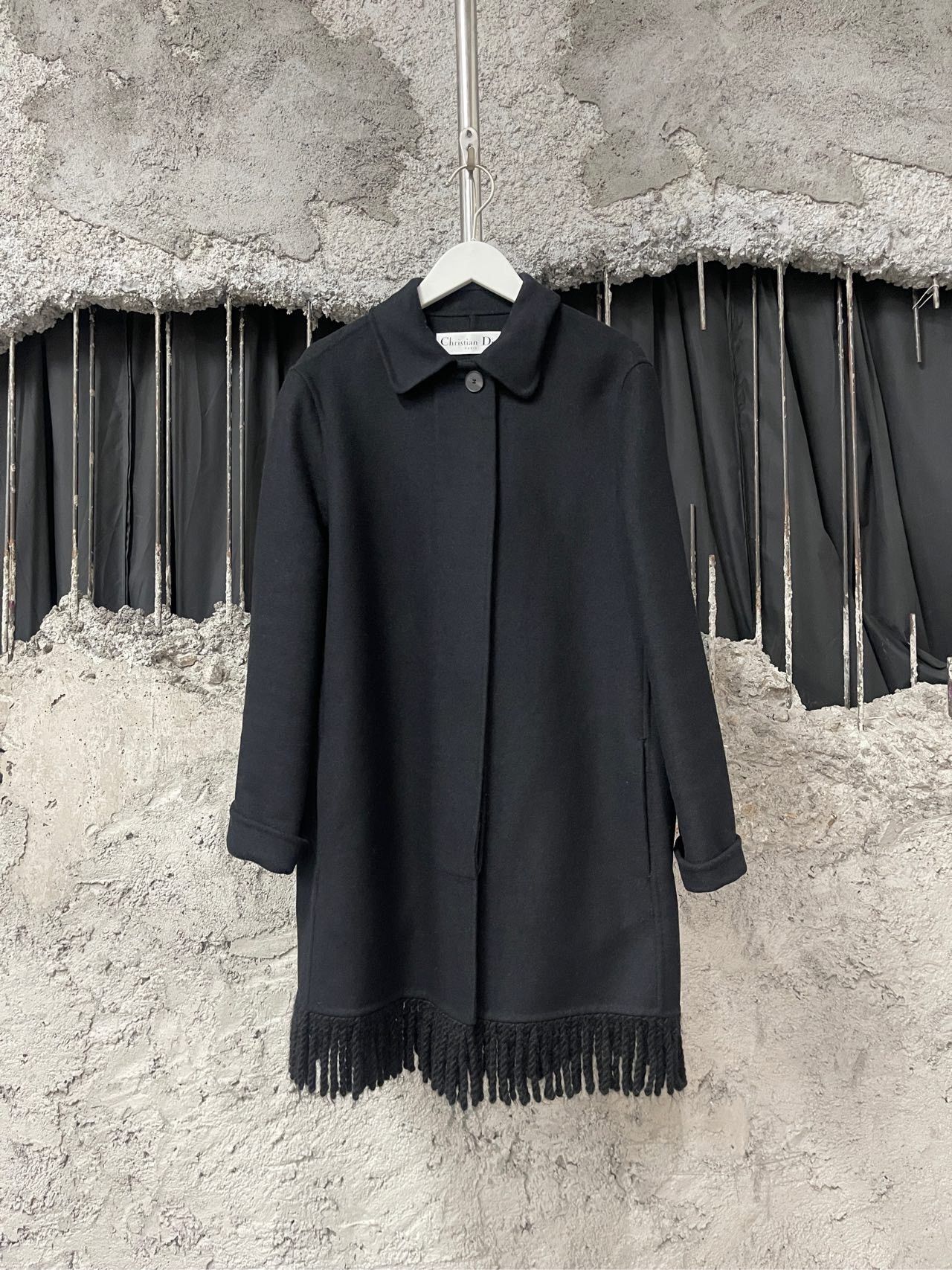 Dior Dior Wool Fringe Coat Size XS / US 0-2 / IT 36-38 - 1 Thumbnail