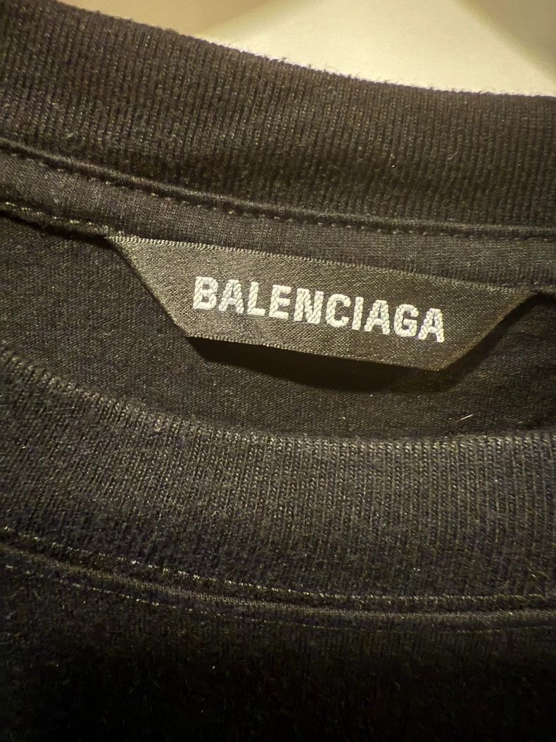 Balenciaga Balenciaga 7-Language Short Sleeve T-Shirt, Black, Size L Size US L / EU 52-54 / 3 - 4 Thumbnail