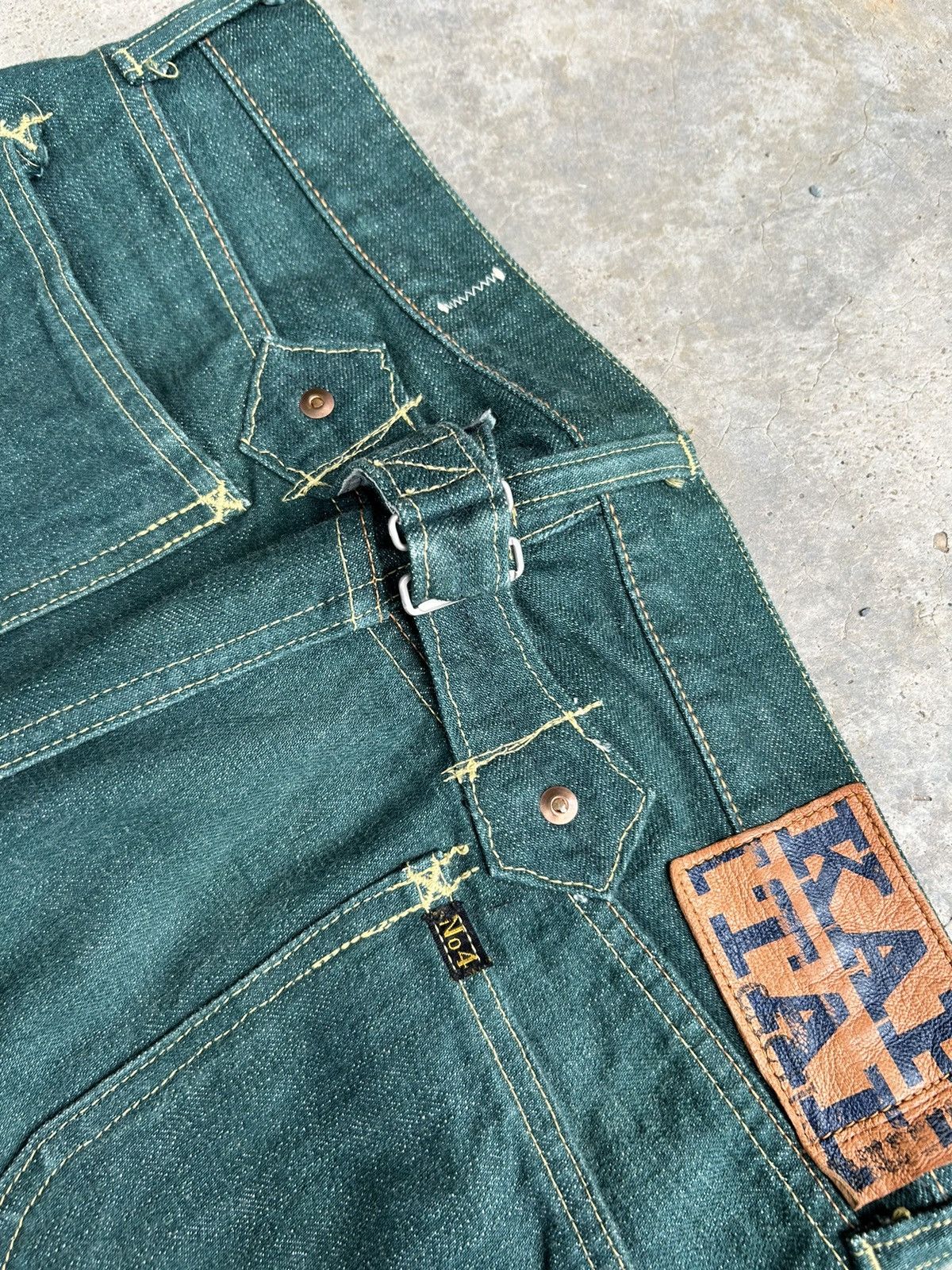Kapital × Kapital Kountry Flare Kapital Selvedge Buckle Back Kiro Hirata Denim 🎌☠️ Size US 31 - 4 Thumbnail