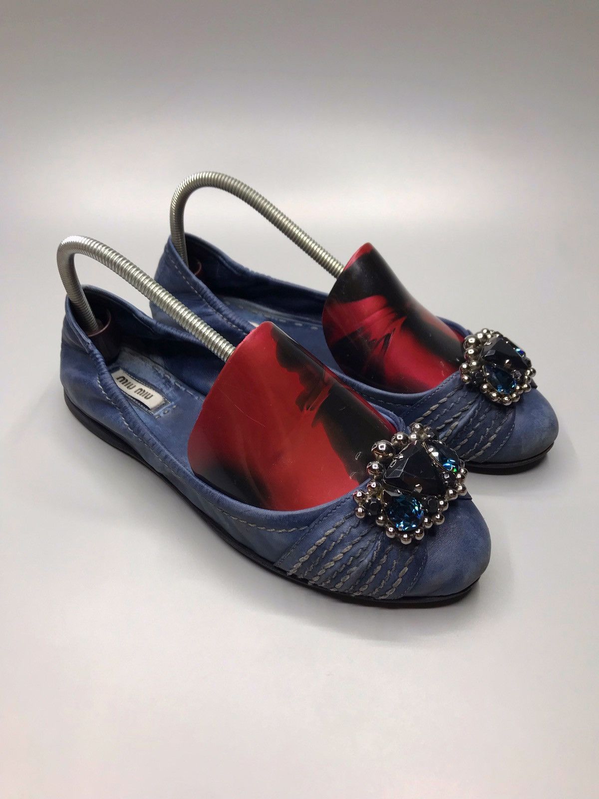 Miu Miu × Prada Miu miu Leather Ballet Flats Size US 6.5 / IT 36.5 - 12 Thumbnail