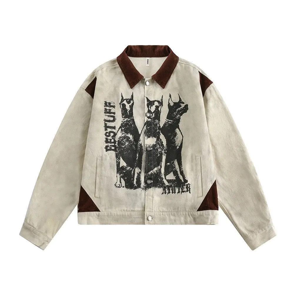 Other Doberman Graphic Full Zip Work Carpenter Jacket Size US L / EU 52-54 / 3 - 1 Thumbnail