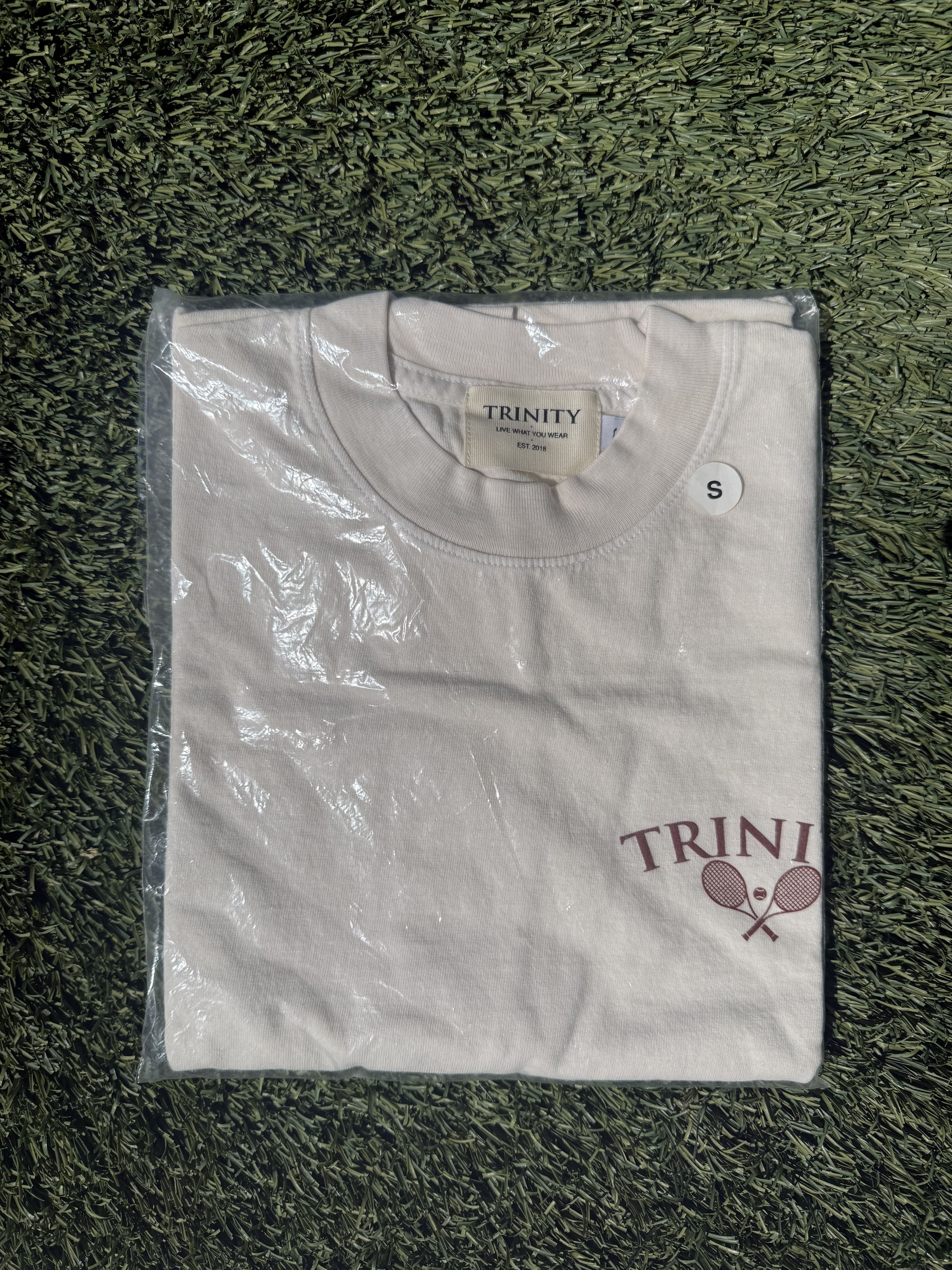 Trinity The Label Cream Trinity the Label Tennis Tee Size US S / EU 44-46 / 1 - 1 Thumbnail