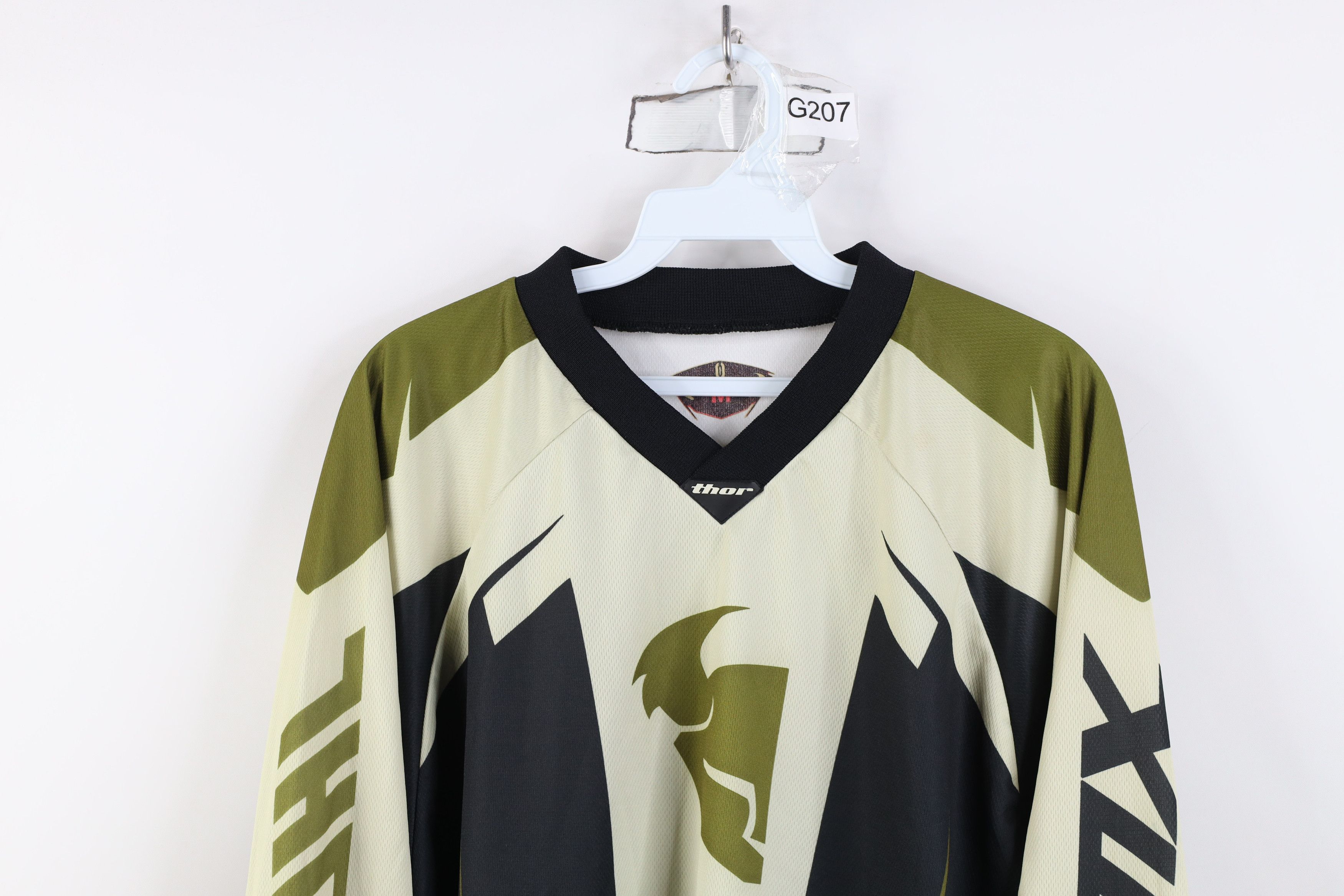 Vintage Vintage Thor Motocross Long Sleeve Racing Jersey T-Shirt Size US M / EU 48-50 / 2 - 2 Thumbnail