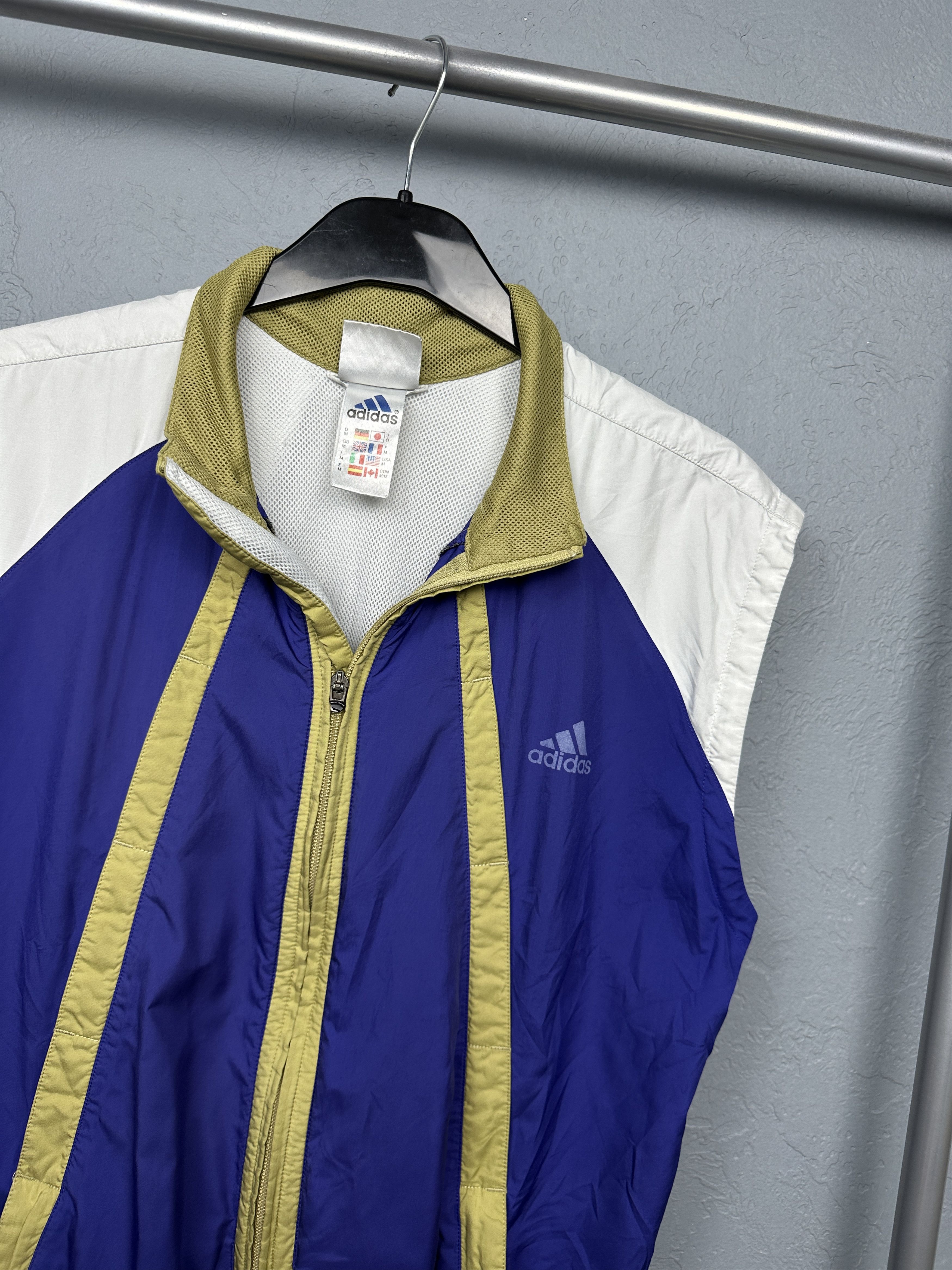 Adidas Adidas 90s Vintage Mens Nylon Vest Size US M / EU 48-50 / 2 - 2 Thumbnail