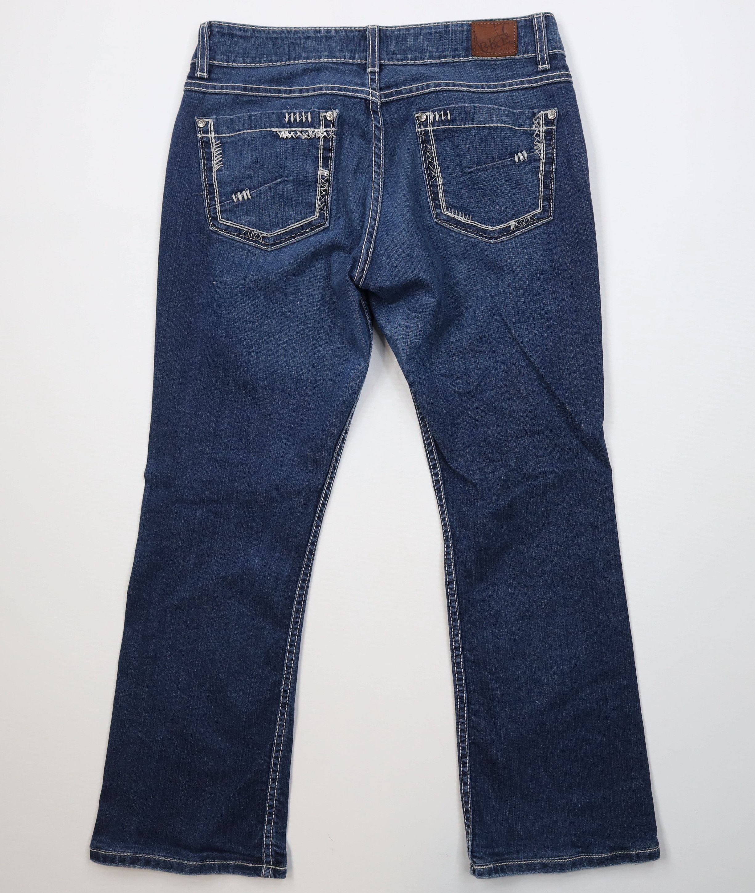 Vintage Y2K Buckle BKE Stretch Flared Bootcut Denim Jeans Blue Size 32" / US 10 / IT 46 - 8 Thumbnail