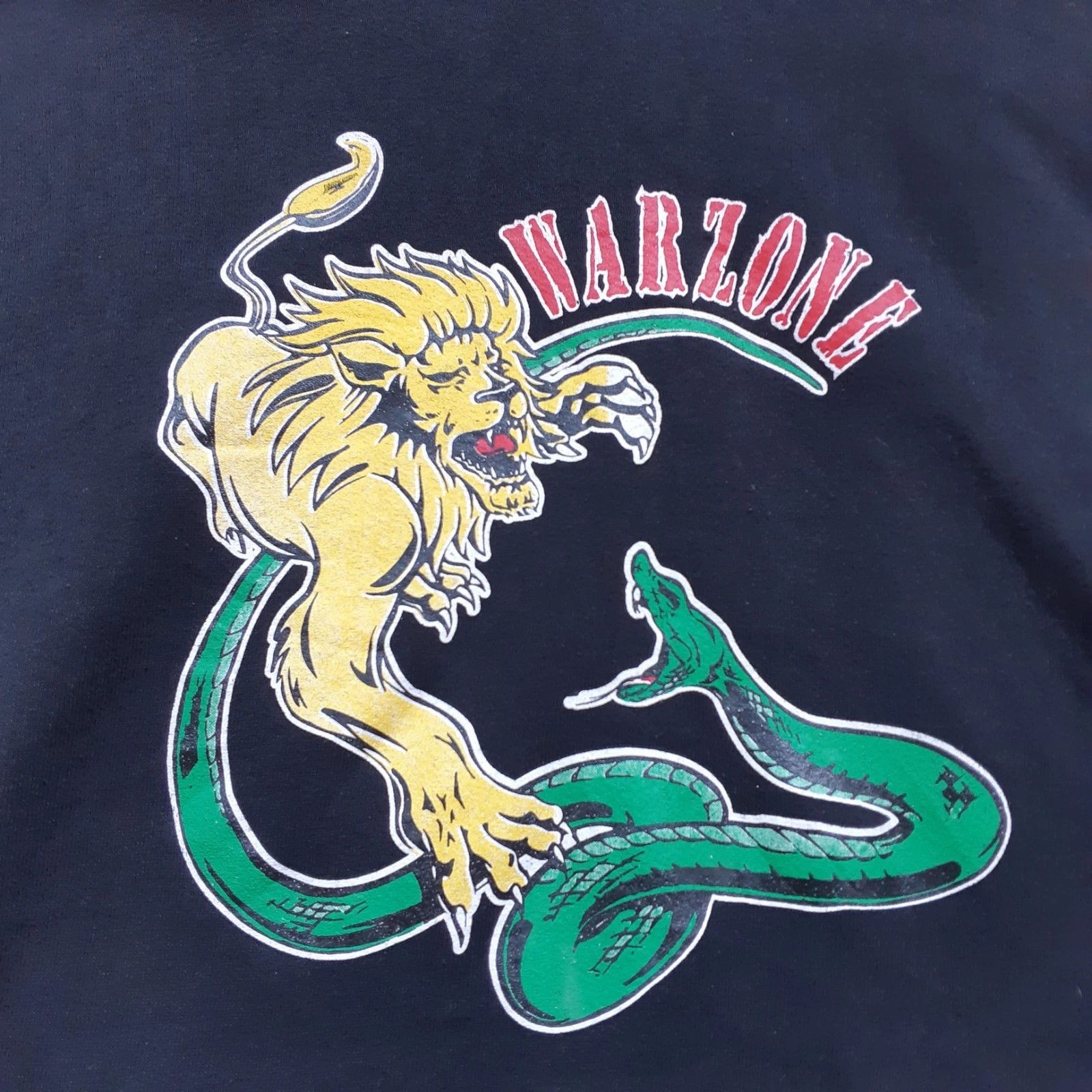 Vintage 90s WARZONE NYHC Hoodie Hardcore Sick Of It All