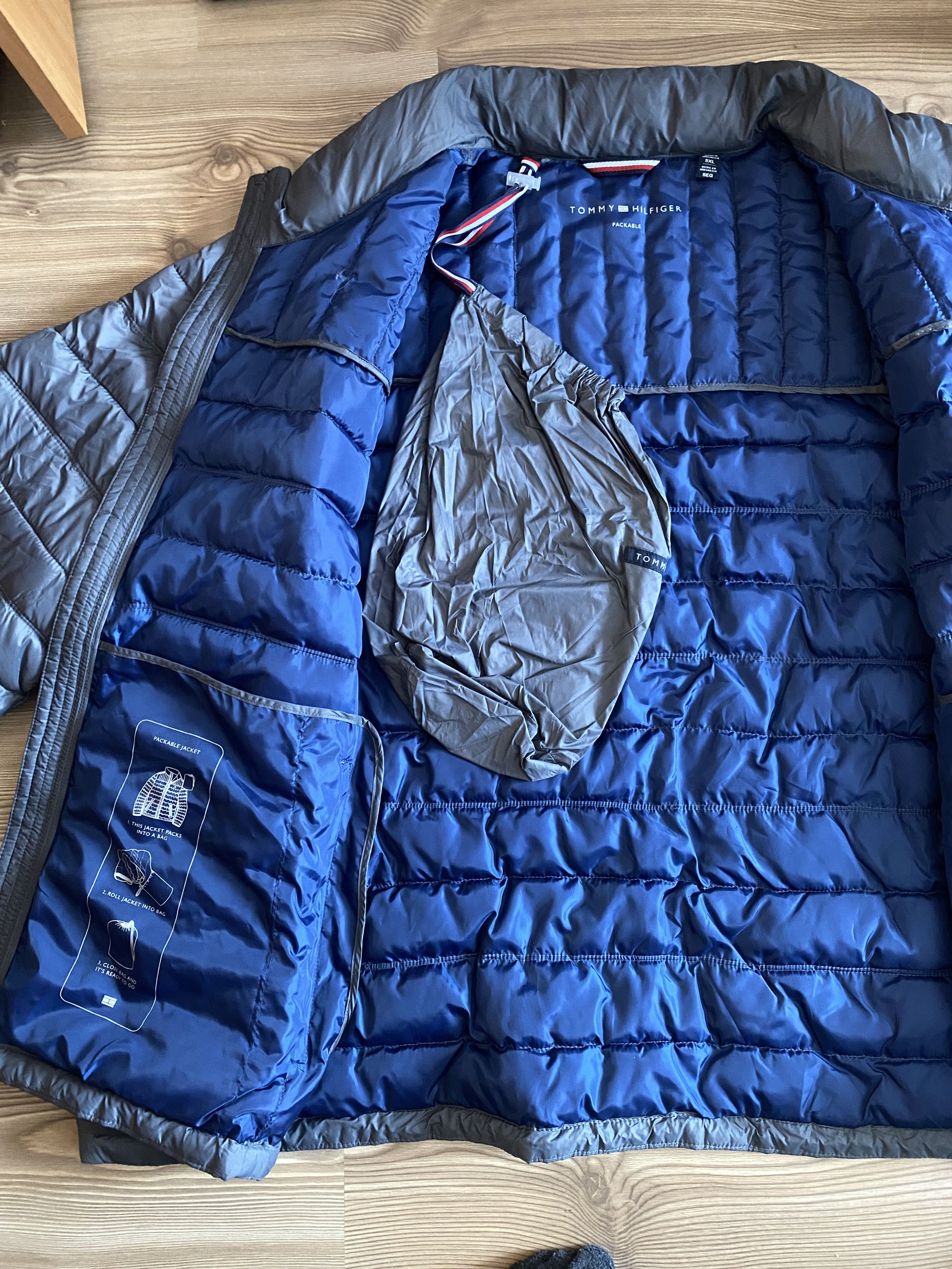 Tommy Hilfiger NWT Tommy Hilfiger Men's Packable Down Jacket - Big&Tall 5XL Size US XXL / EU 58 / 5 - 2 Thumbnail