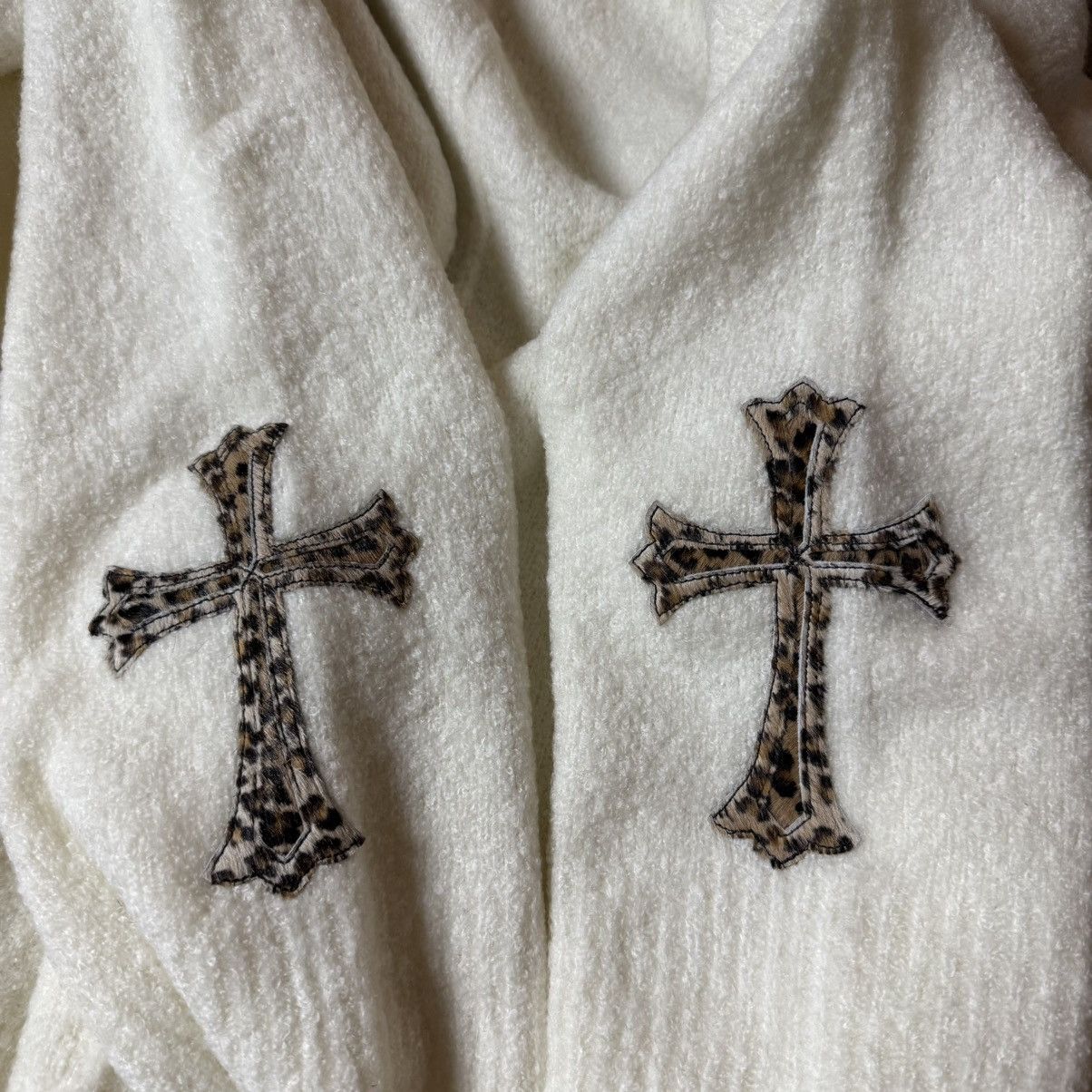 Chrome Hearts Chrome Hearts Cashmere Leopard Cross Patch Crewneck Size US M / EU 48-50 / 2 - 3 Thumbnail