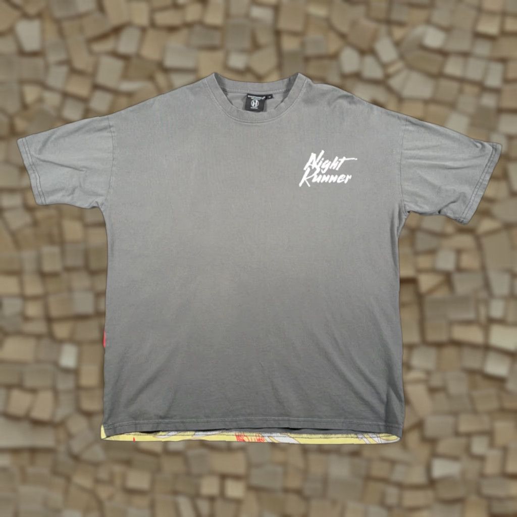 Vintage NIGHT RUNNER Gedpamco Heathans Shirt Adult XL Gray Long Sleeve? Size US XL / EU 56 / 4 - 1 Thumbnail