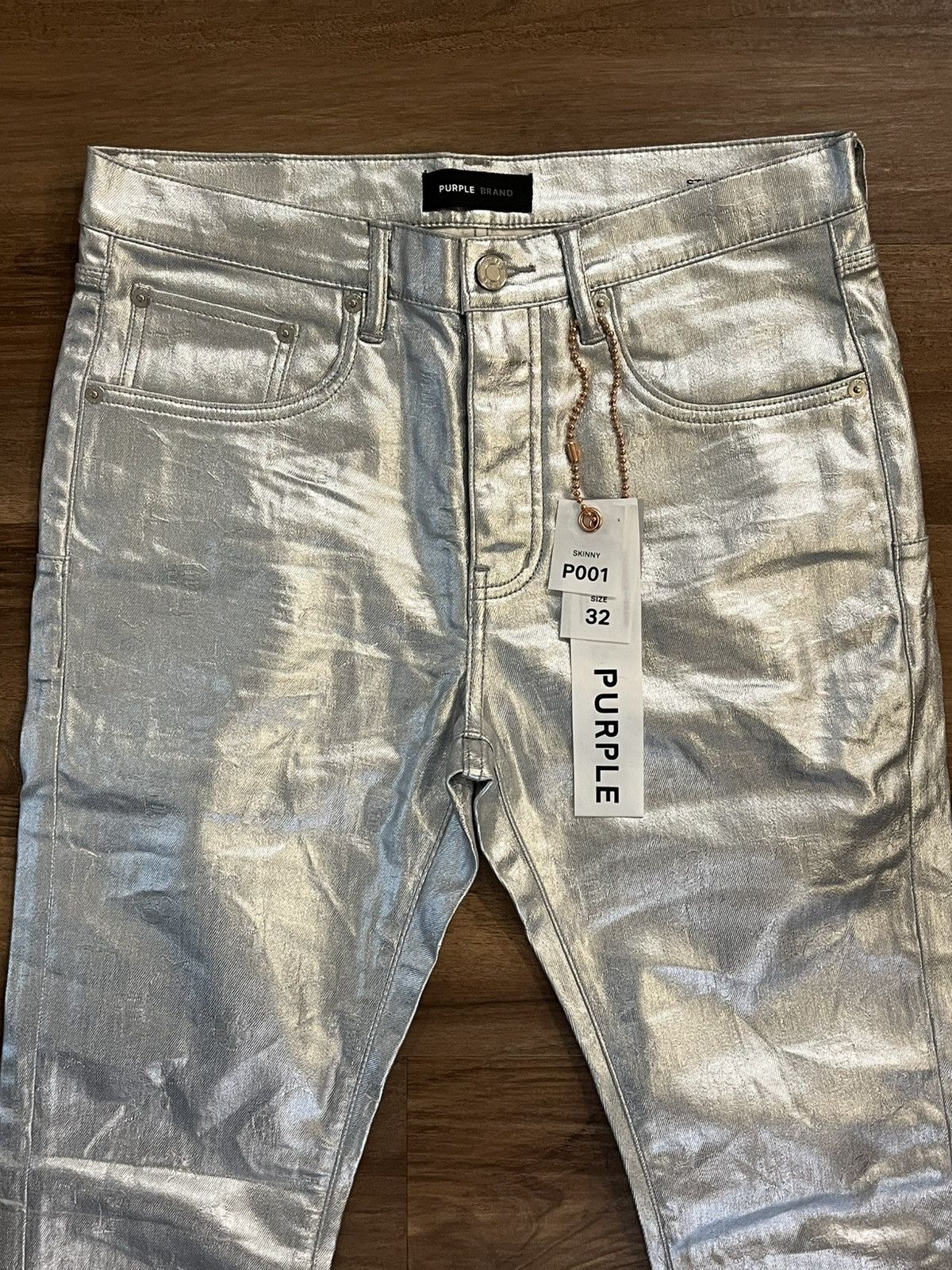 Purple Brand Purple Brand Metallic Monogram size 32 P001mmgs124 brand new Size US 32 / EU 48 - 3 Thumbnail