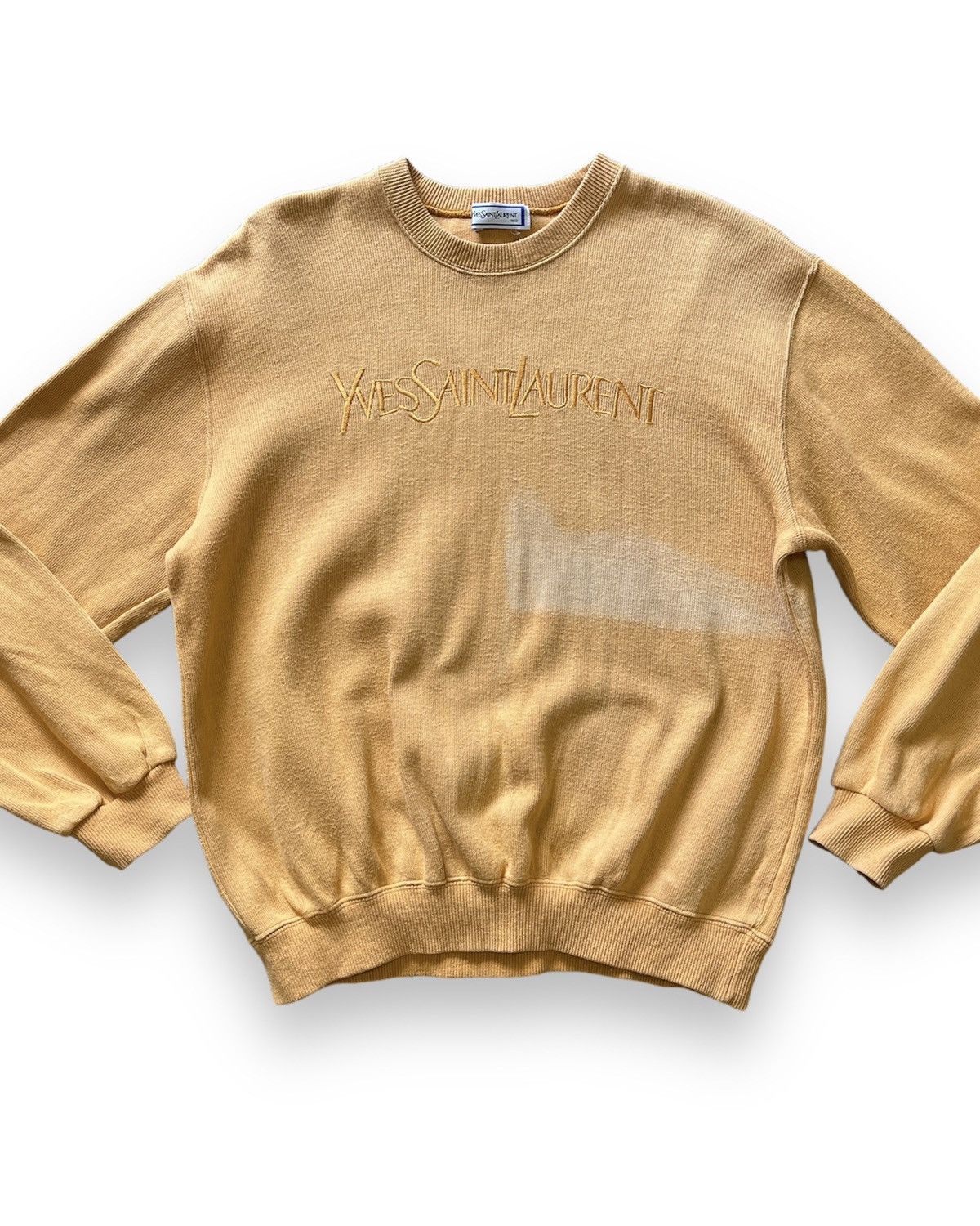 Vintage Sun Faded Vintage Yves Saint Laurent Sweater Size US M / EU 48-50 / 2 - 1 Thumbnail