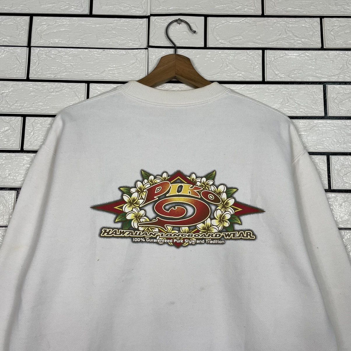 Japanese Brand Piko Hawaian Longboard Wear Sweatshirt Size US M / EU 48-50 / 2 - 8 Thumbnail