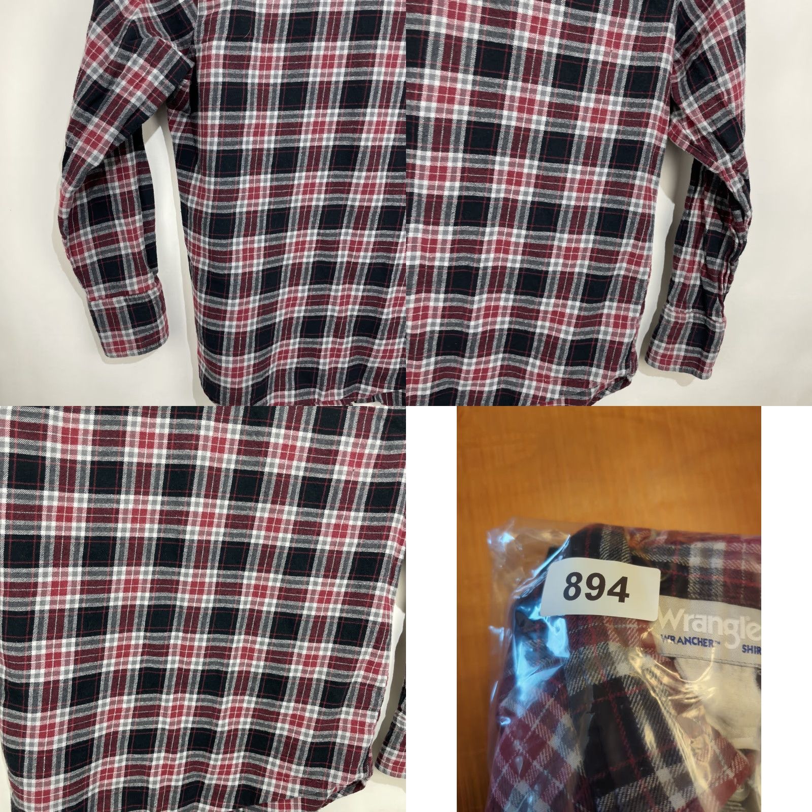 Wrangler Wrangler Shirt Mens Large Flannel Red Plaid Pearl Snap Western Rancher Size US L / EU 52-54 / 3 - 10 Thumbnail