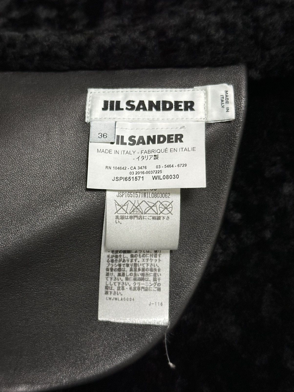 Jil Sander JIL SANDER Pre Fall 2019 Boa Leather Jacket Size XS / US 0-2 / IT 36-38 - 7 Thumbnail