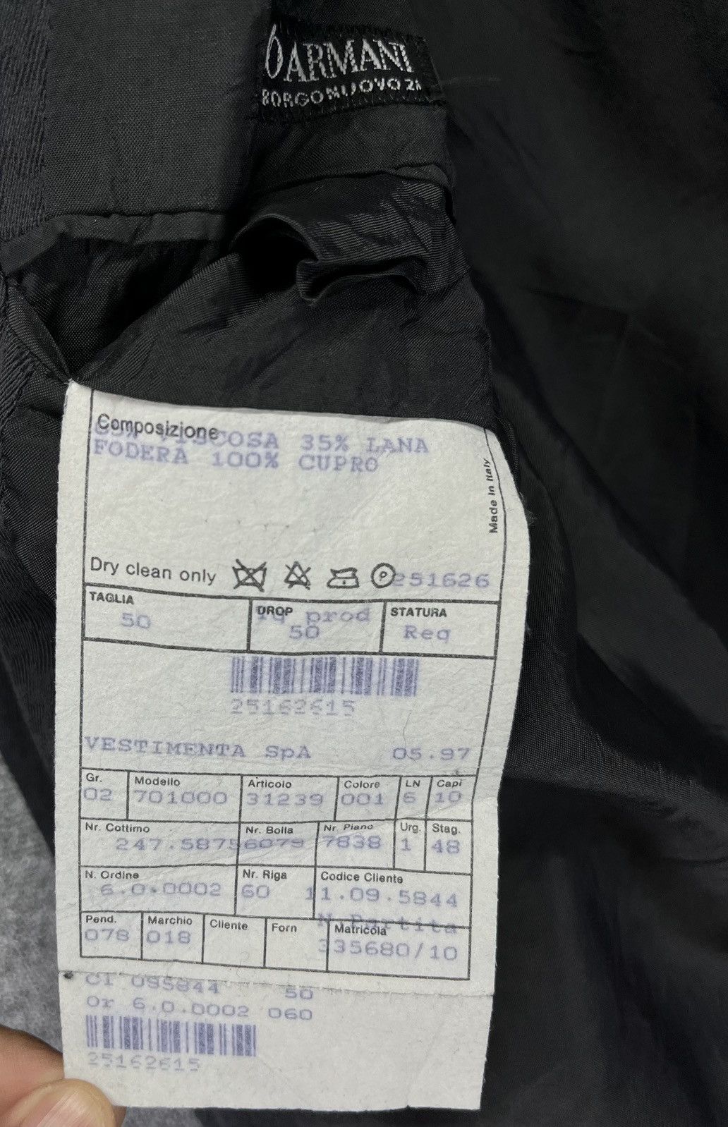 Giorgio Armani Vintage Giorgio Armani Black Blazers Coats Jacket Size US M / EU 48-50 / 2 - 8 Thumbnail
