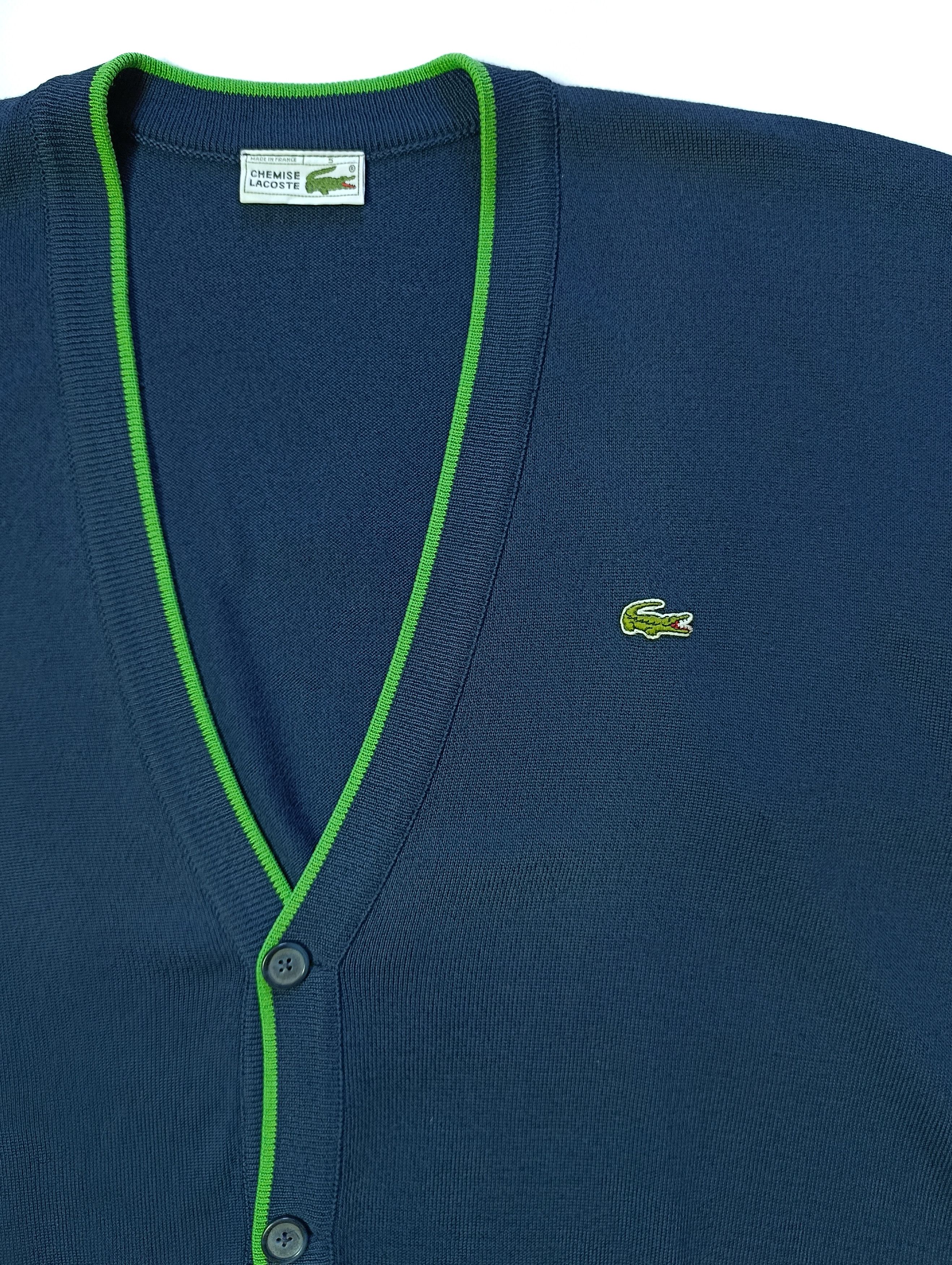 Lacoste Lacoste Vintage Cardigan Size US XL / EU 56 / 4 - 2 Thumbnail