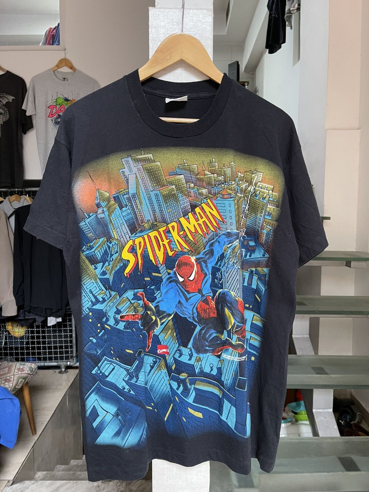 Marvel Comics Vintage Marvel Spiderman 1997 t shirt Size US L / EU 52-54 / 3 - 1 Thumbnail
