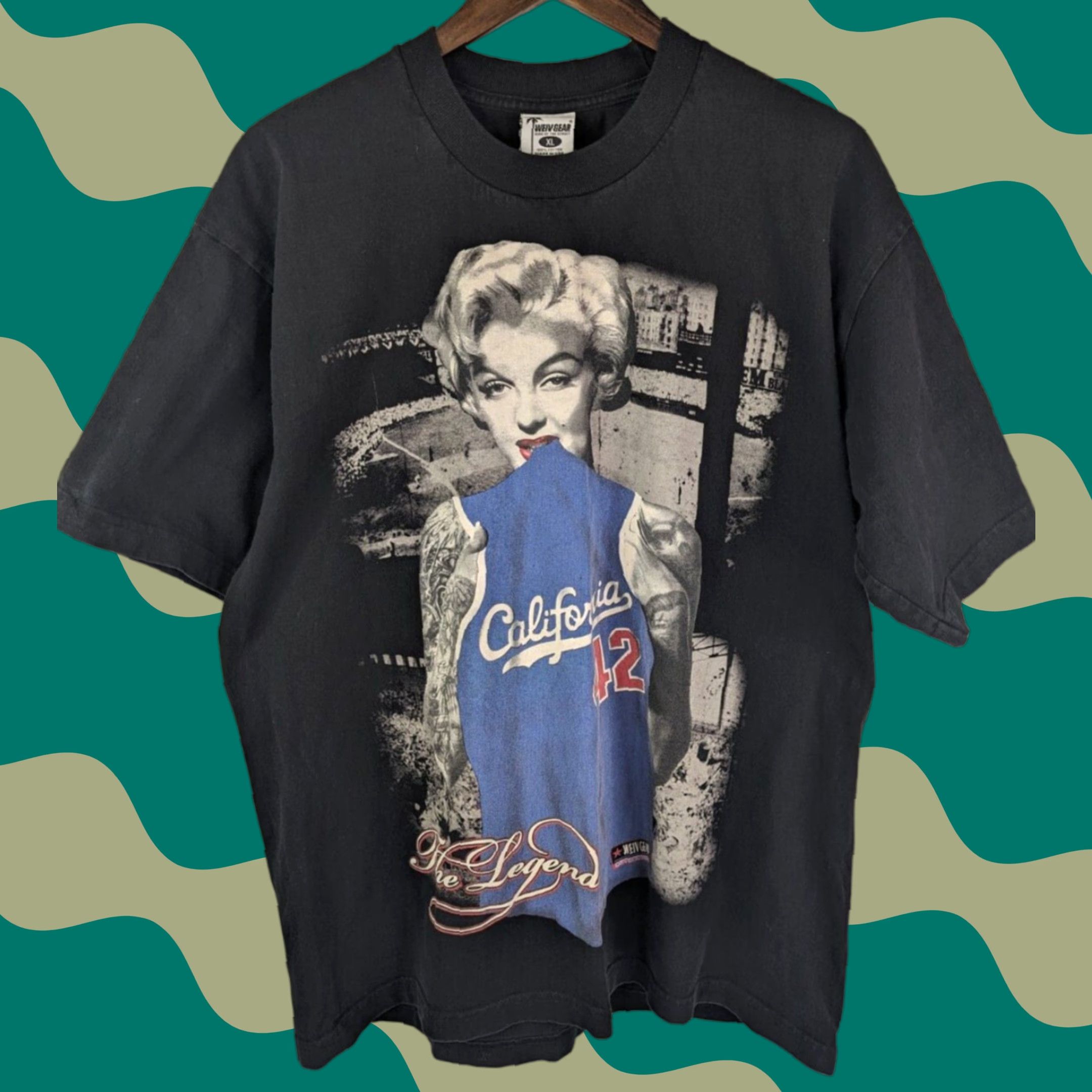 Vintage Weiv Gear California 42 Legend Short Sleeve T-Shirt Men’s XL Black Meet California Theme Shirts Mens XL Size US XL / EU 56 / 4 - 1 Thumbnail