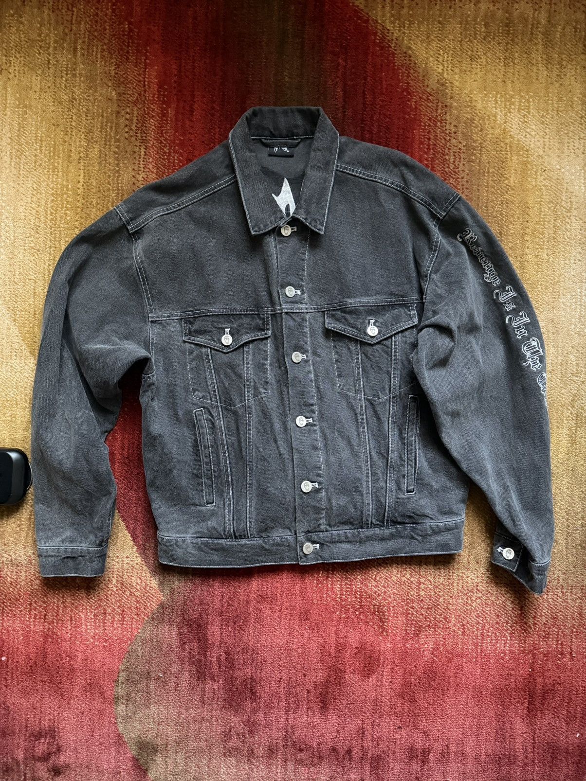 Revenge Revenge Grey Denim Jacket Size US L / EU 52-54 / 3 - 1 Thumbnail