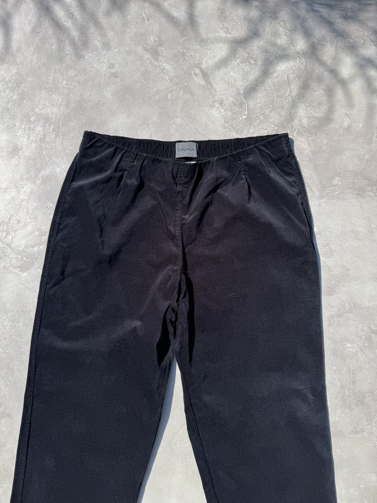 OSKA OSKA Corduroy Black Baggy Pants Size 4 Size 36" / US 14 / IT 50 - 6 Thumbnail